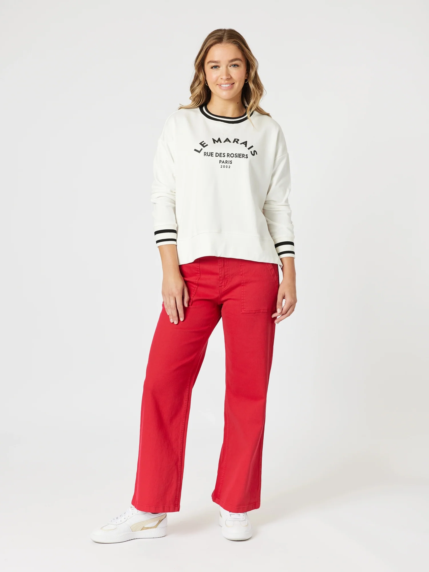 Le Marais Print Sweatshirt - Ivory