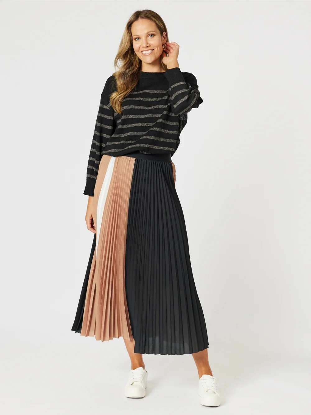 Symphony Pleat Skirt - Black