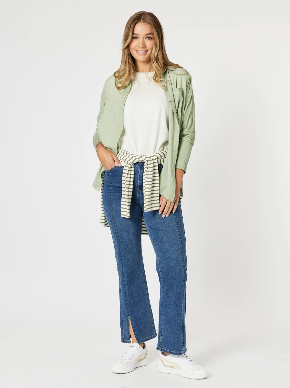 Paige Garment Washed Shirt - Washed Khaki