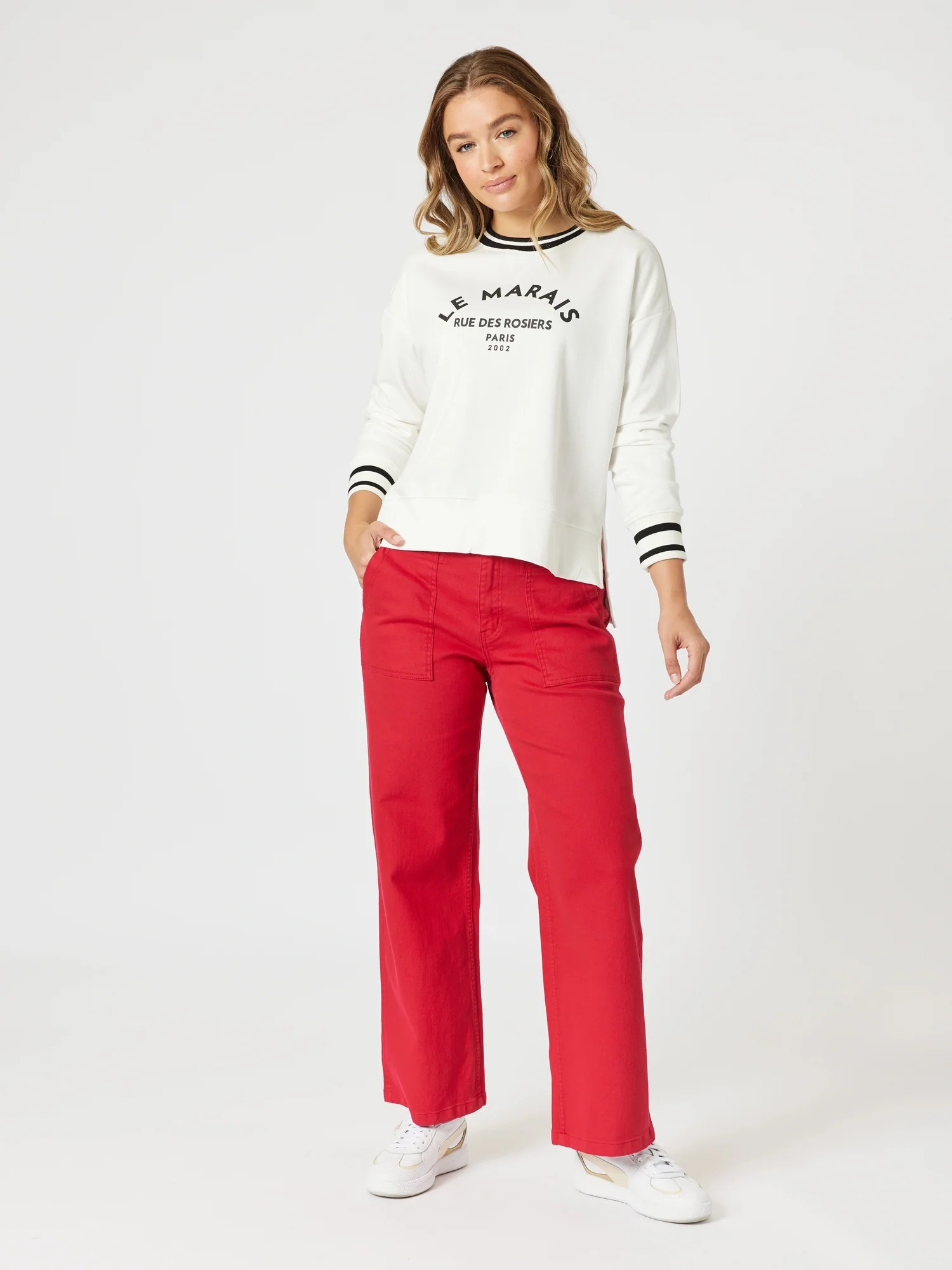 Le Marais Print Sweatshirt - Ivory