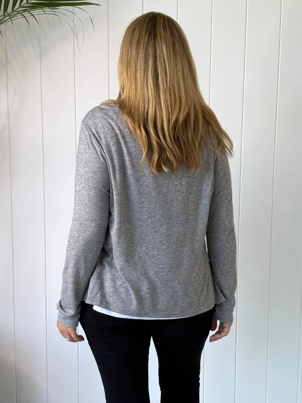 Alice 2 in 1 Knit Top - Charcoal