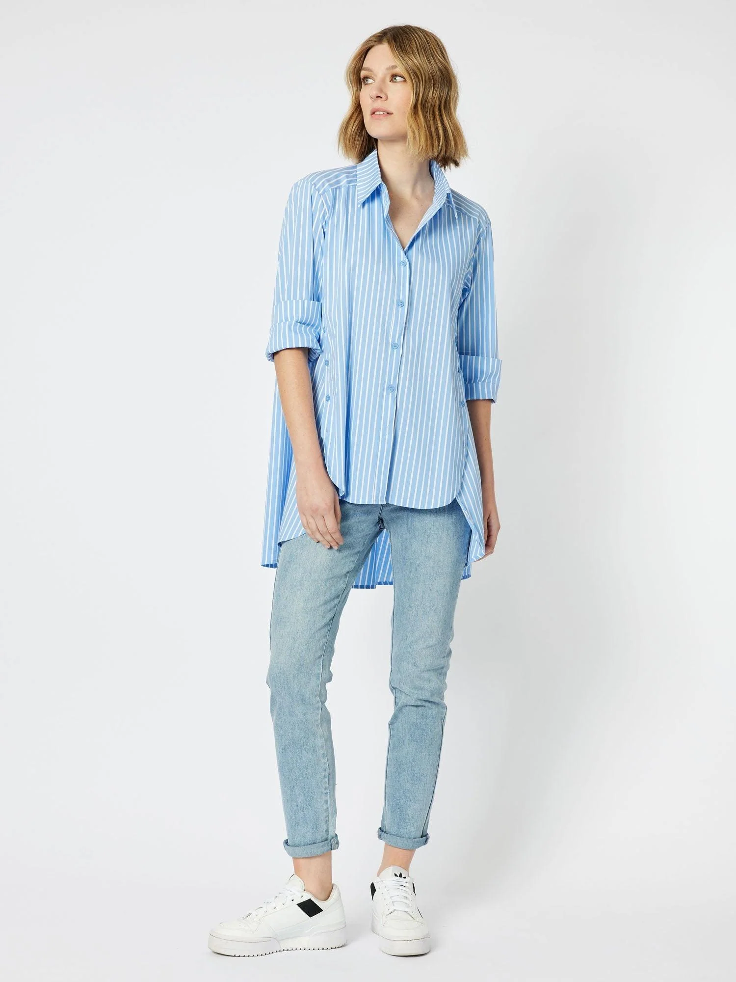 Millie Tummy Control Pull On Jean - Bleached