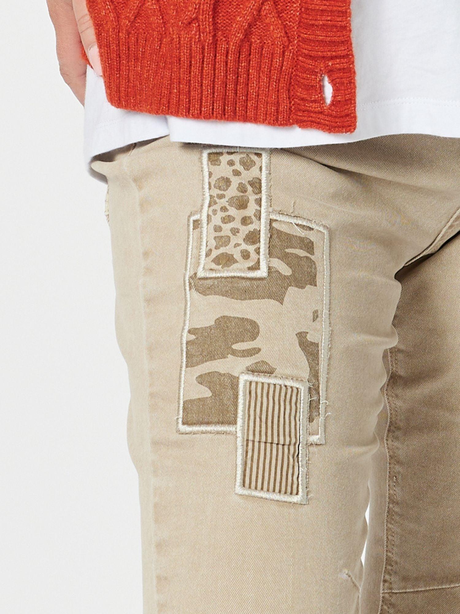 Stella Patch High Rise Slim Leg Jean - Natural