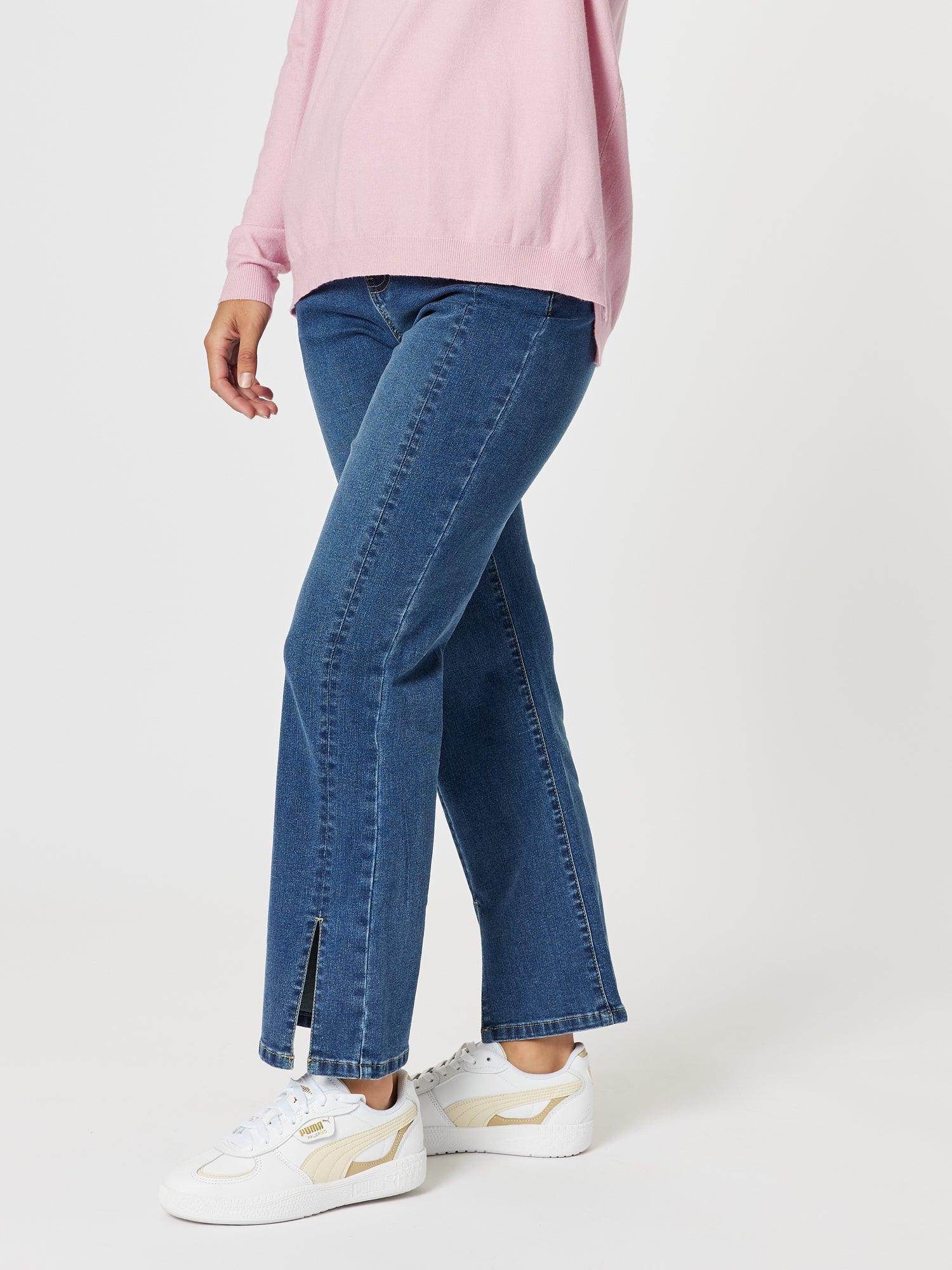Republic Straight Leg Split Jean - Denim