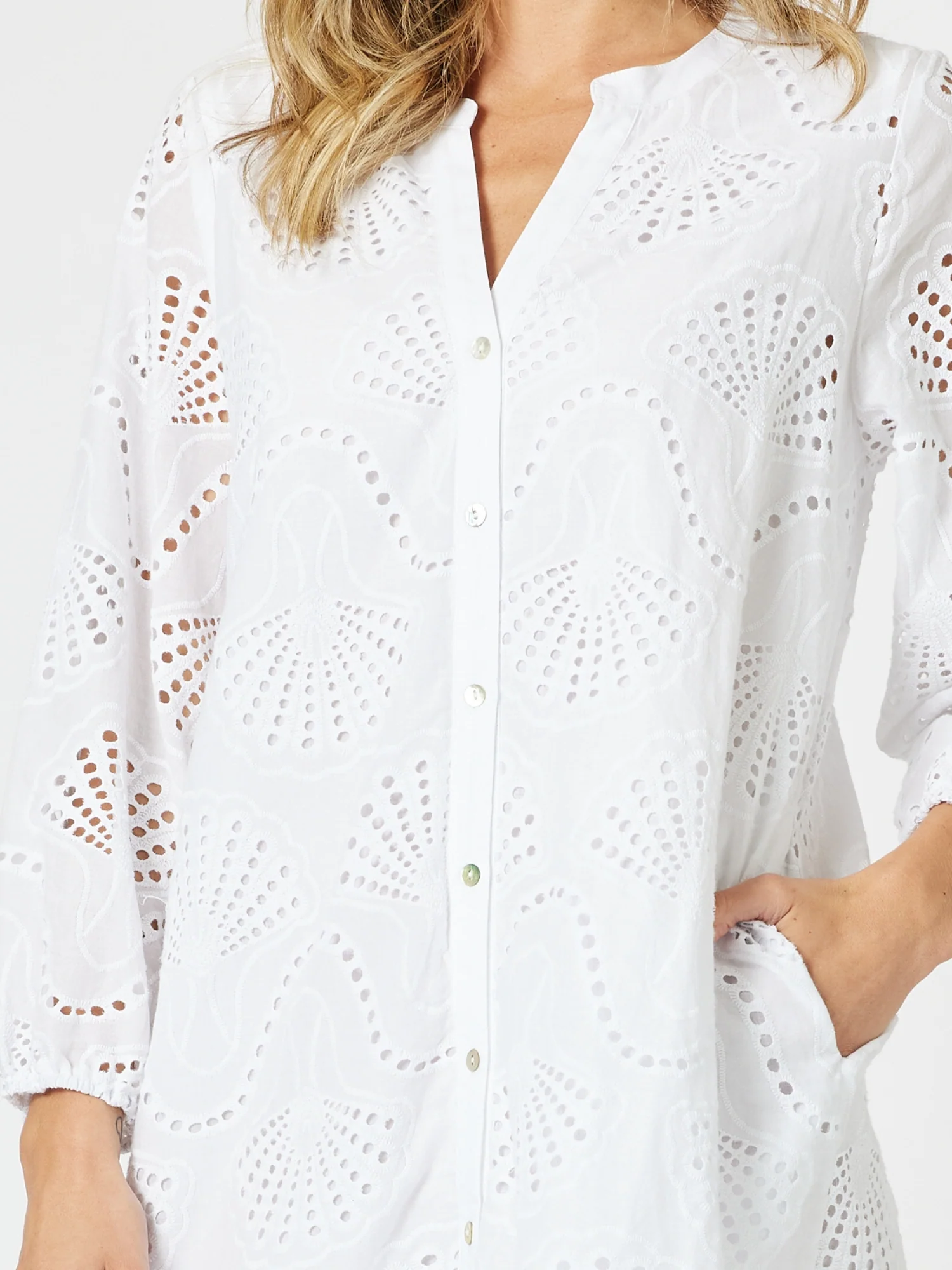 Shelly Lace Dress - White