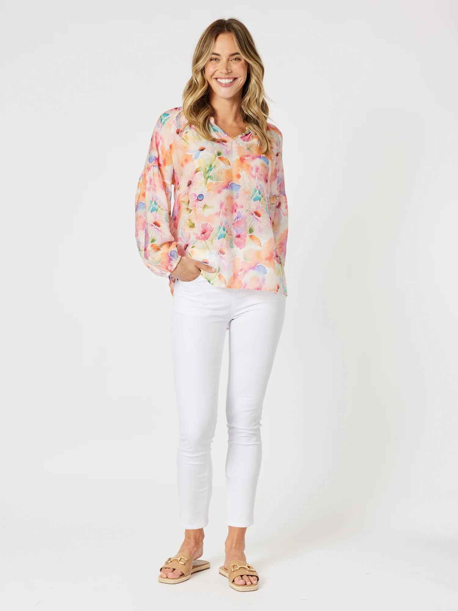 Marvel High Rise Stretch Jean - White