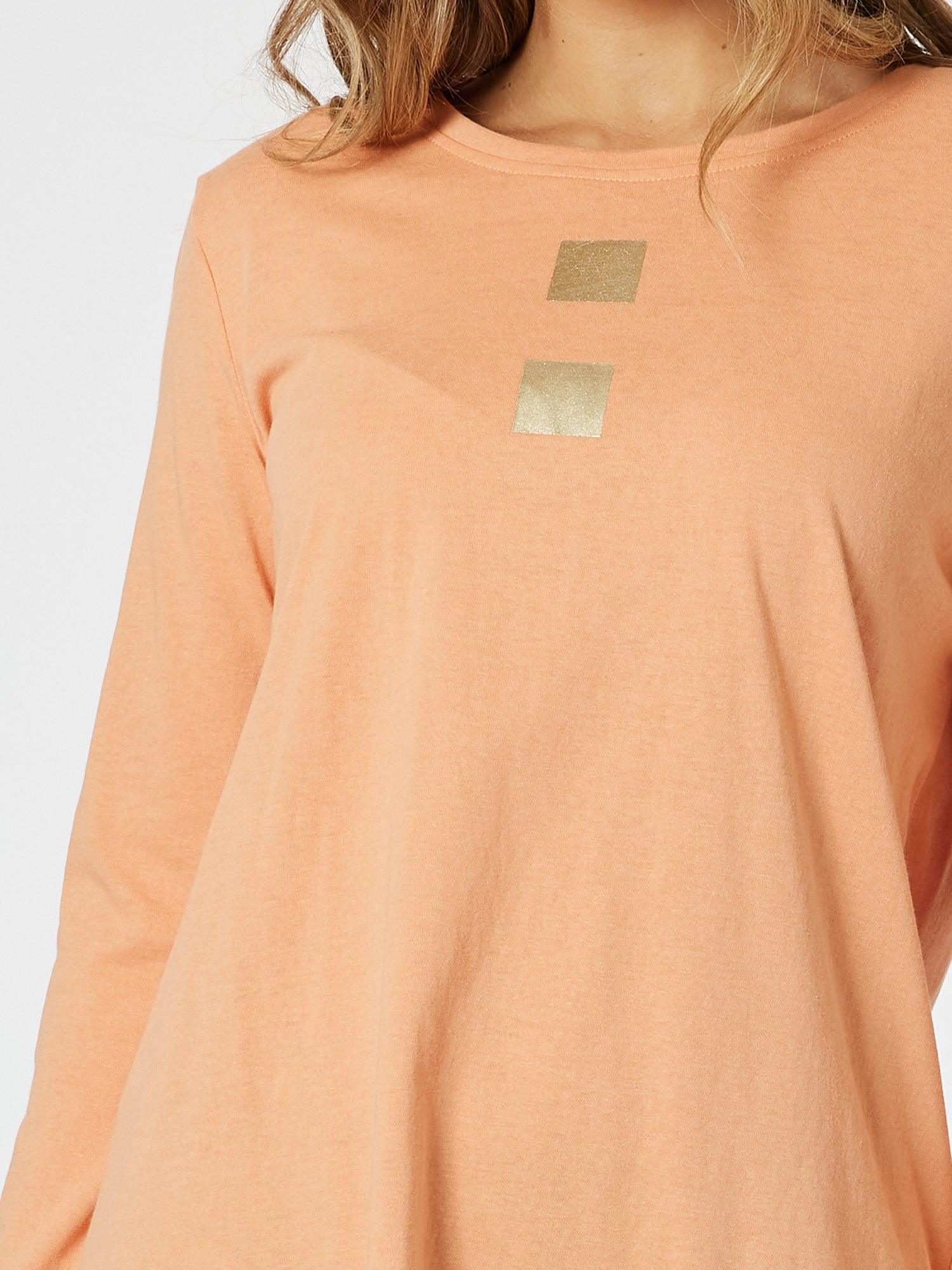 Be Square Long Sleeve Tee - Melon