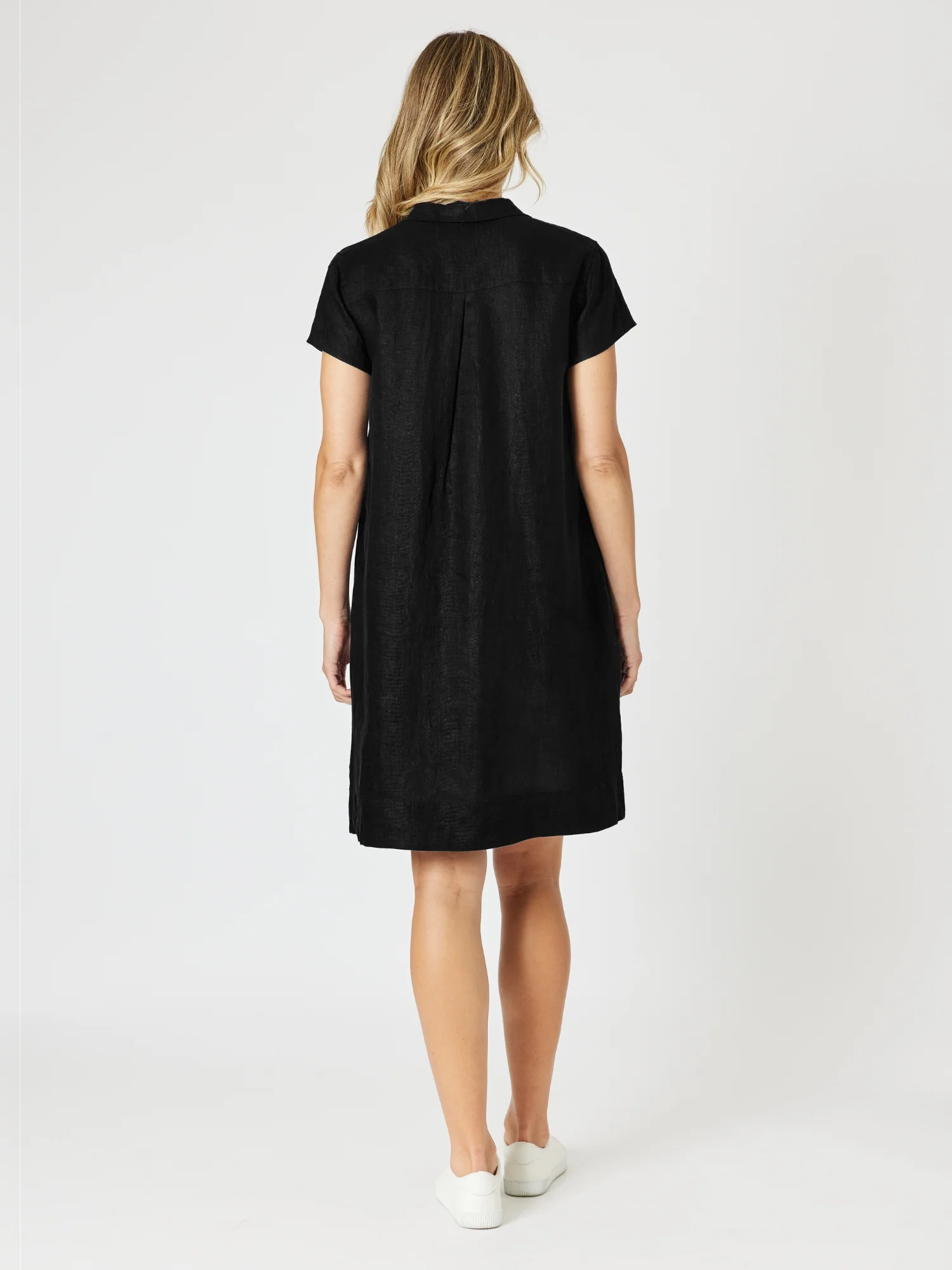 Delta Lino Dress - Black
