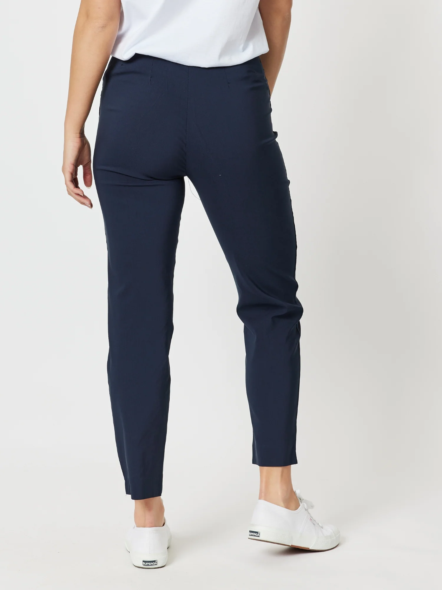 Stretch Full Length Bengaline Pant - Navy