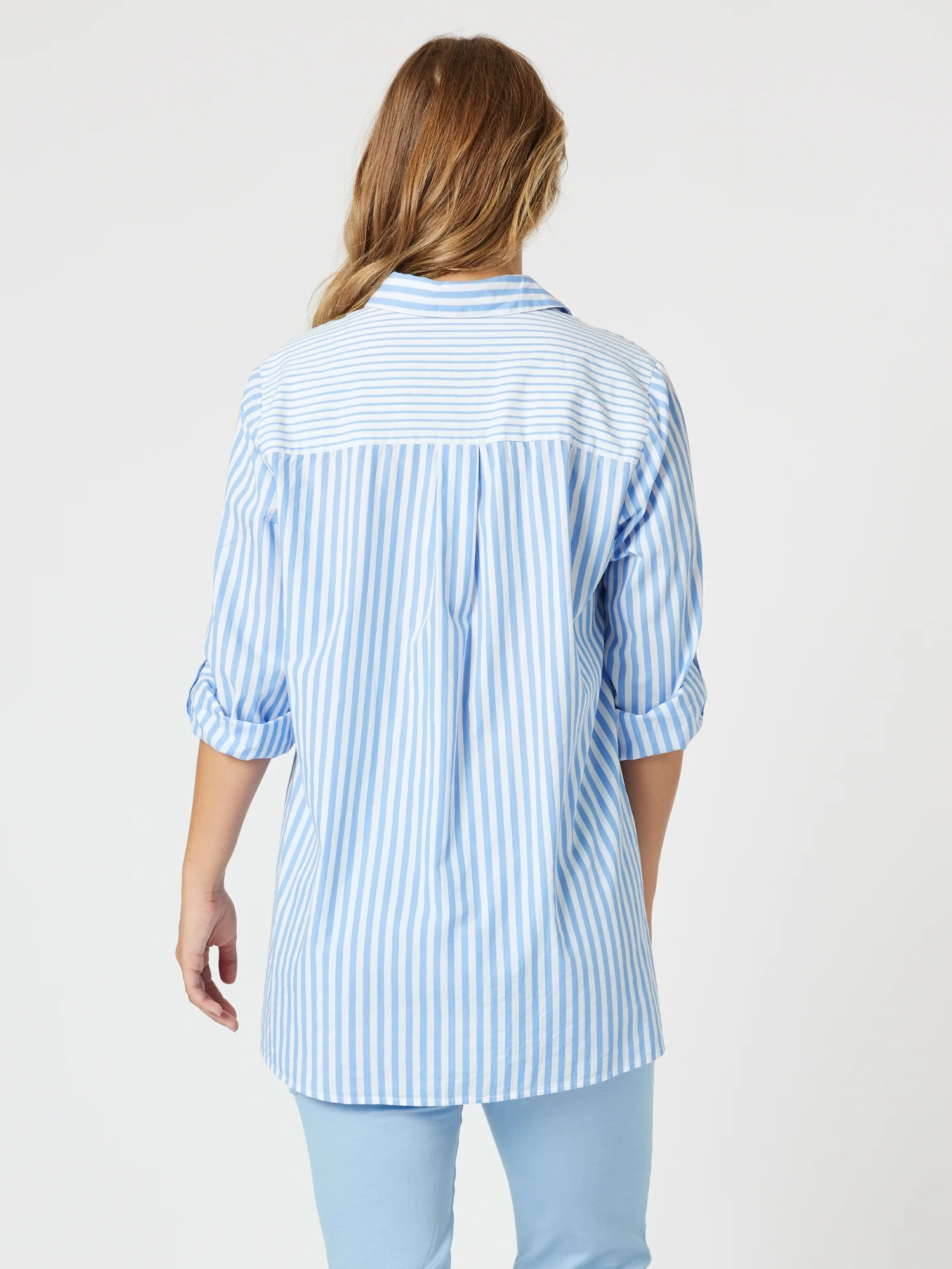 Skyler Stripe Shirt - Blue/White