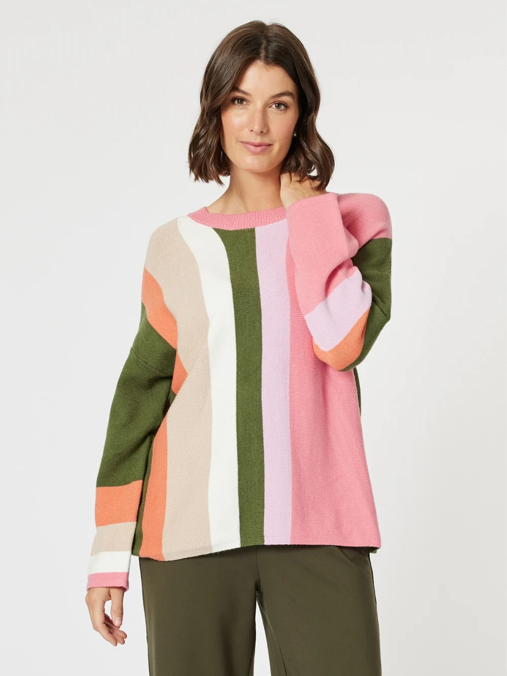 Indie Stripe Print Knit - Multi