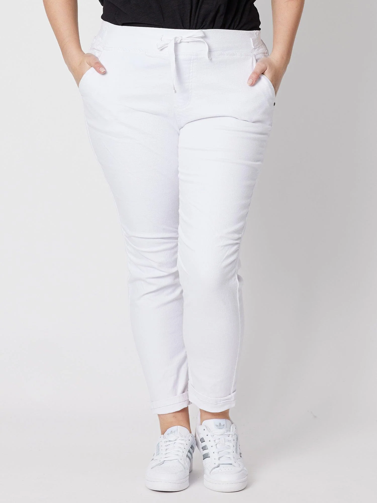 London Stretch Jogger Jean - White