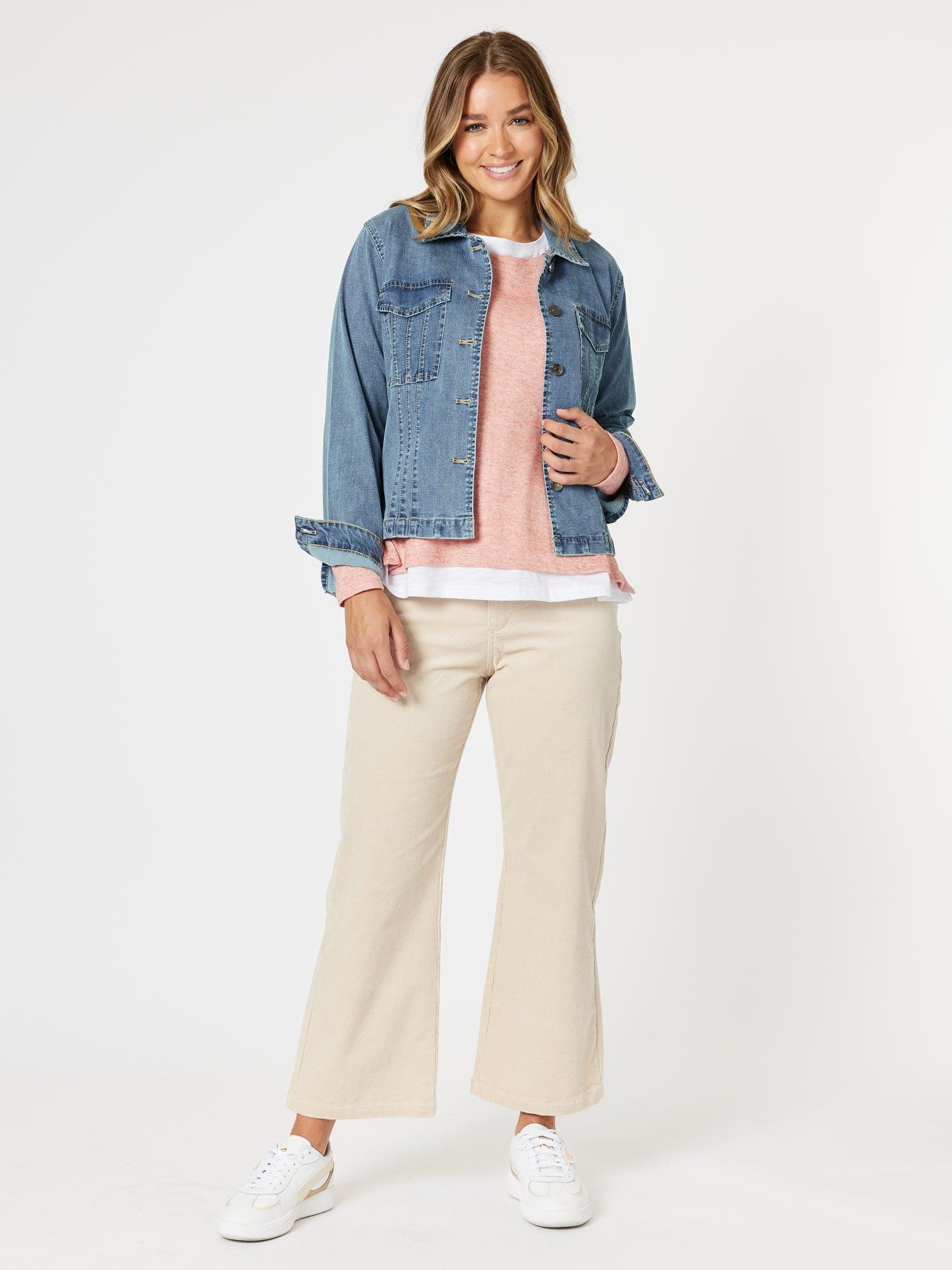 Alice 2 in 1 Knit Top - Coral