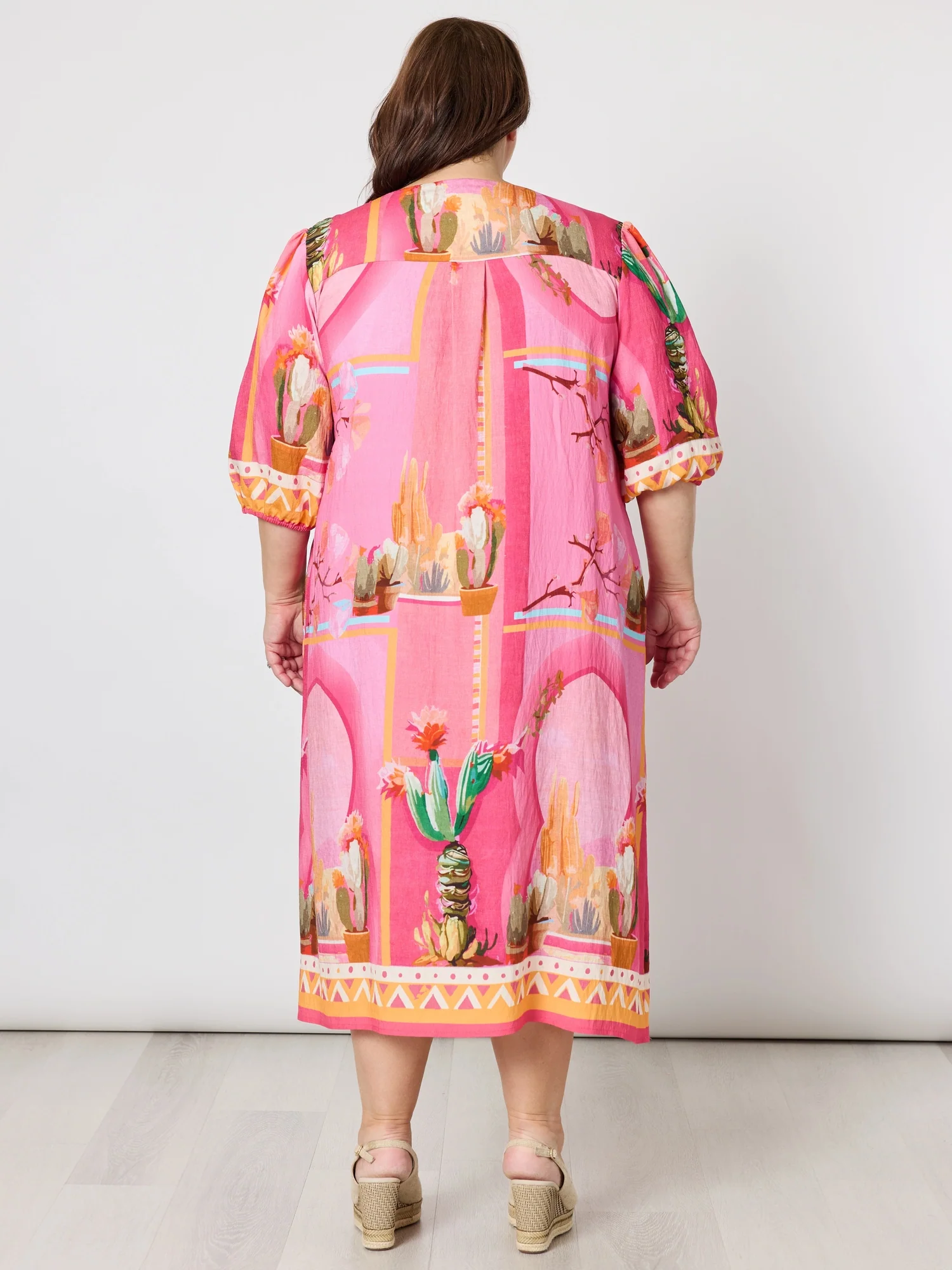 The Tulum Print Dress - Pink/Multi