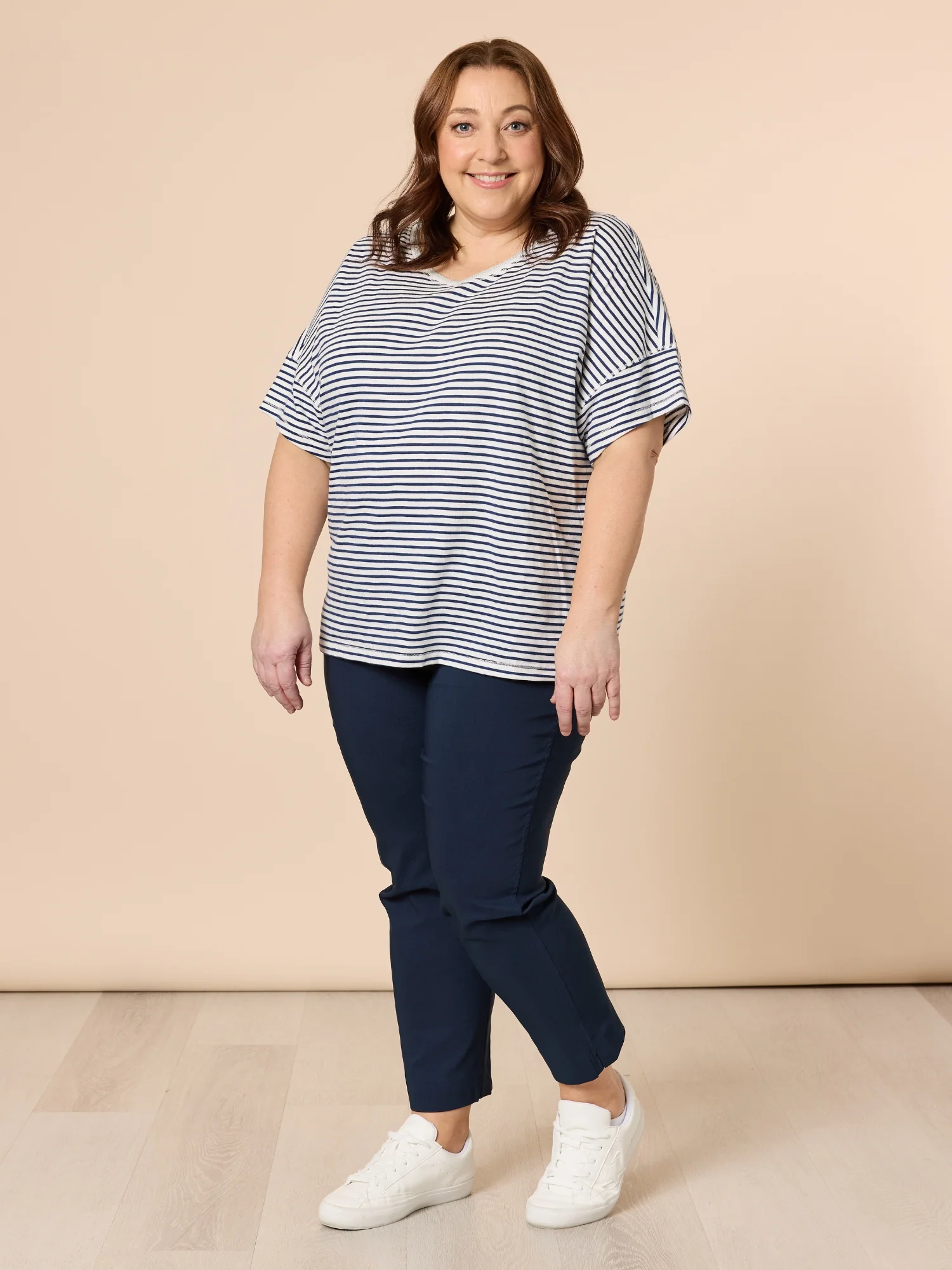 Zara Stretch Pant - Navy