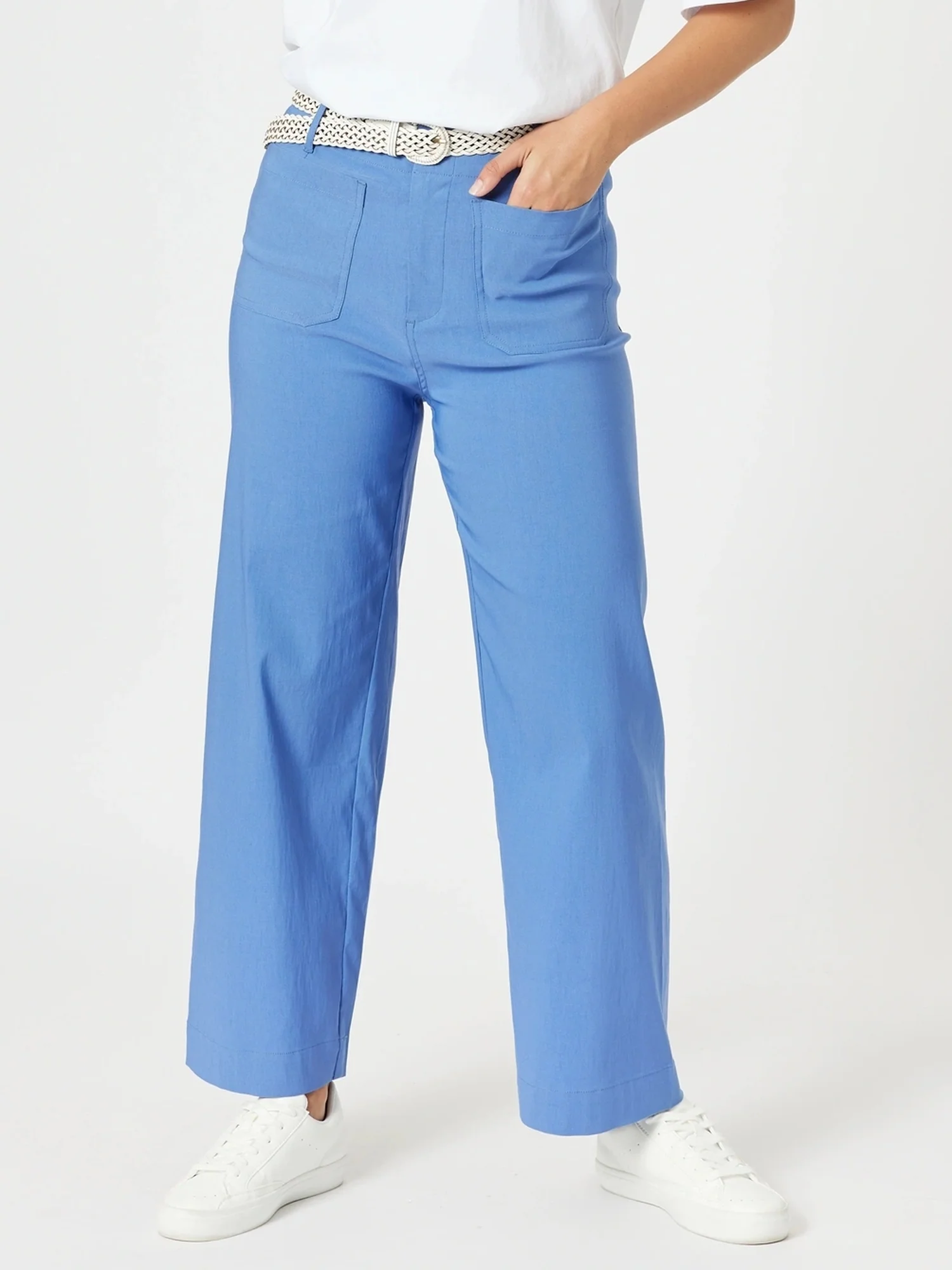 Marine Wide Leg Pant - Blue