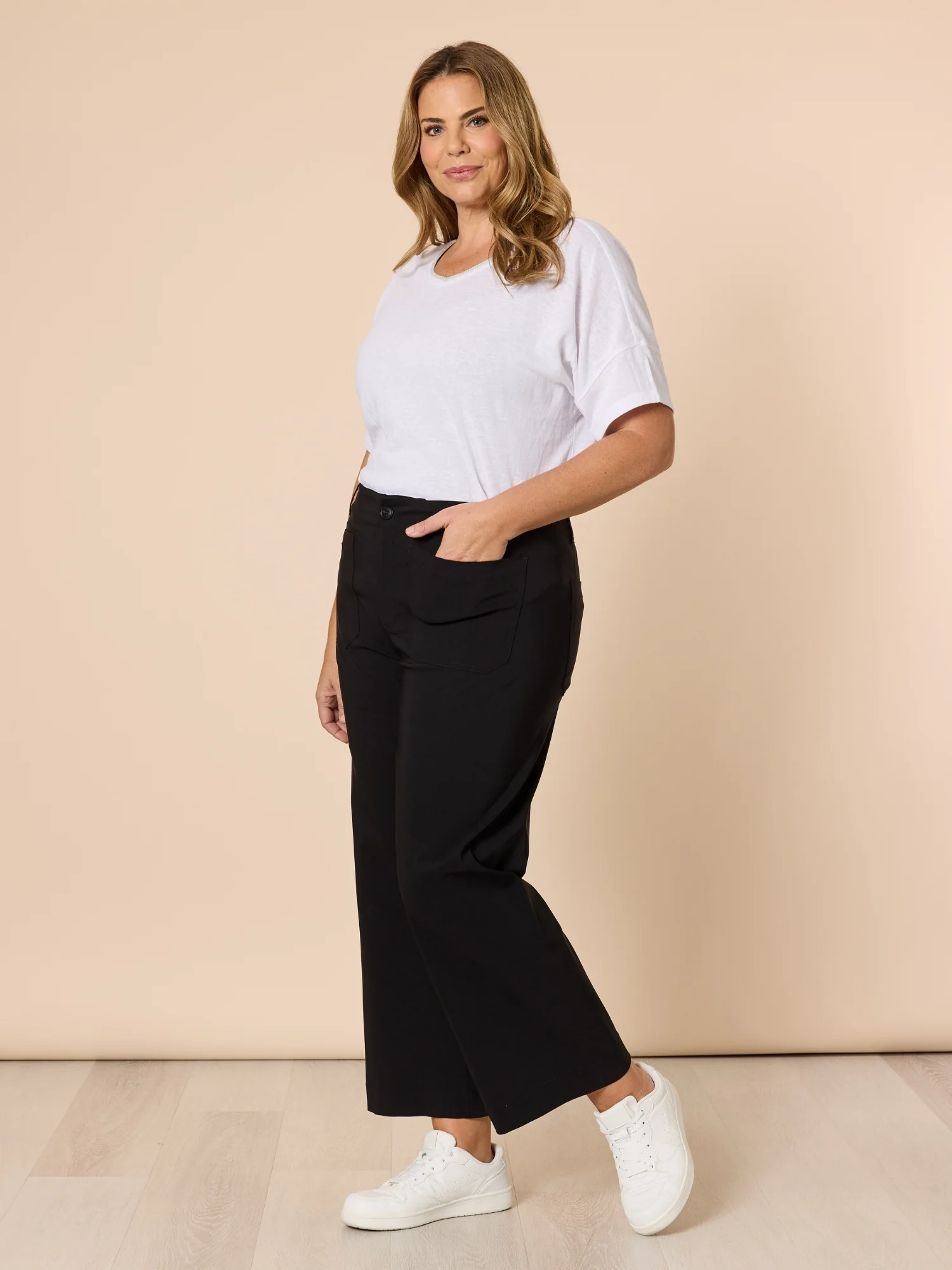 Marine Wide Leg Pant - Black