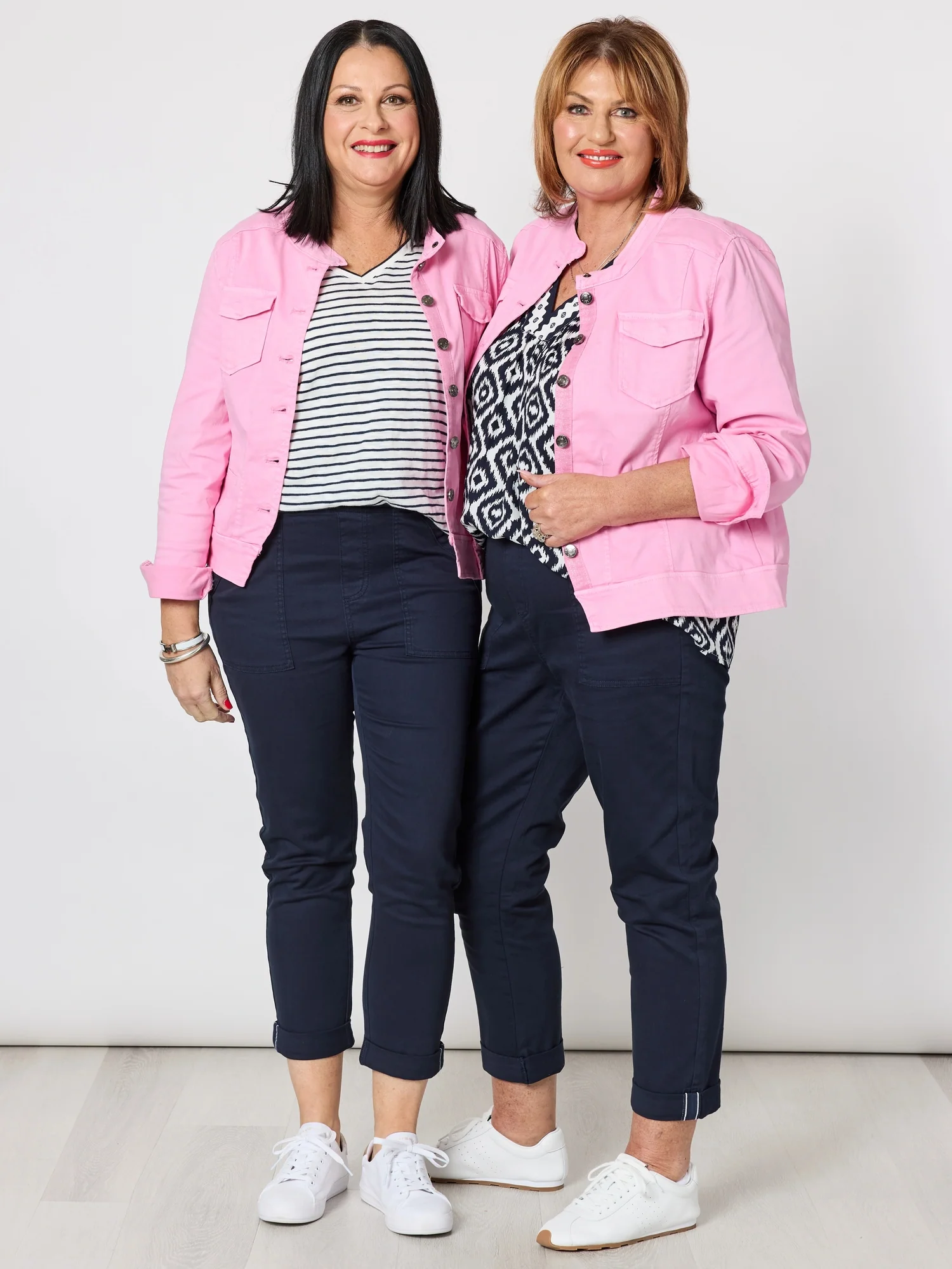 Maggie Denim Jacket - Flamingo