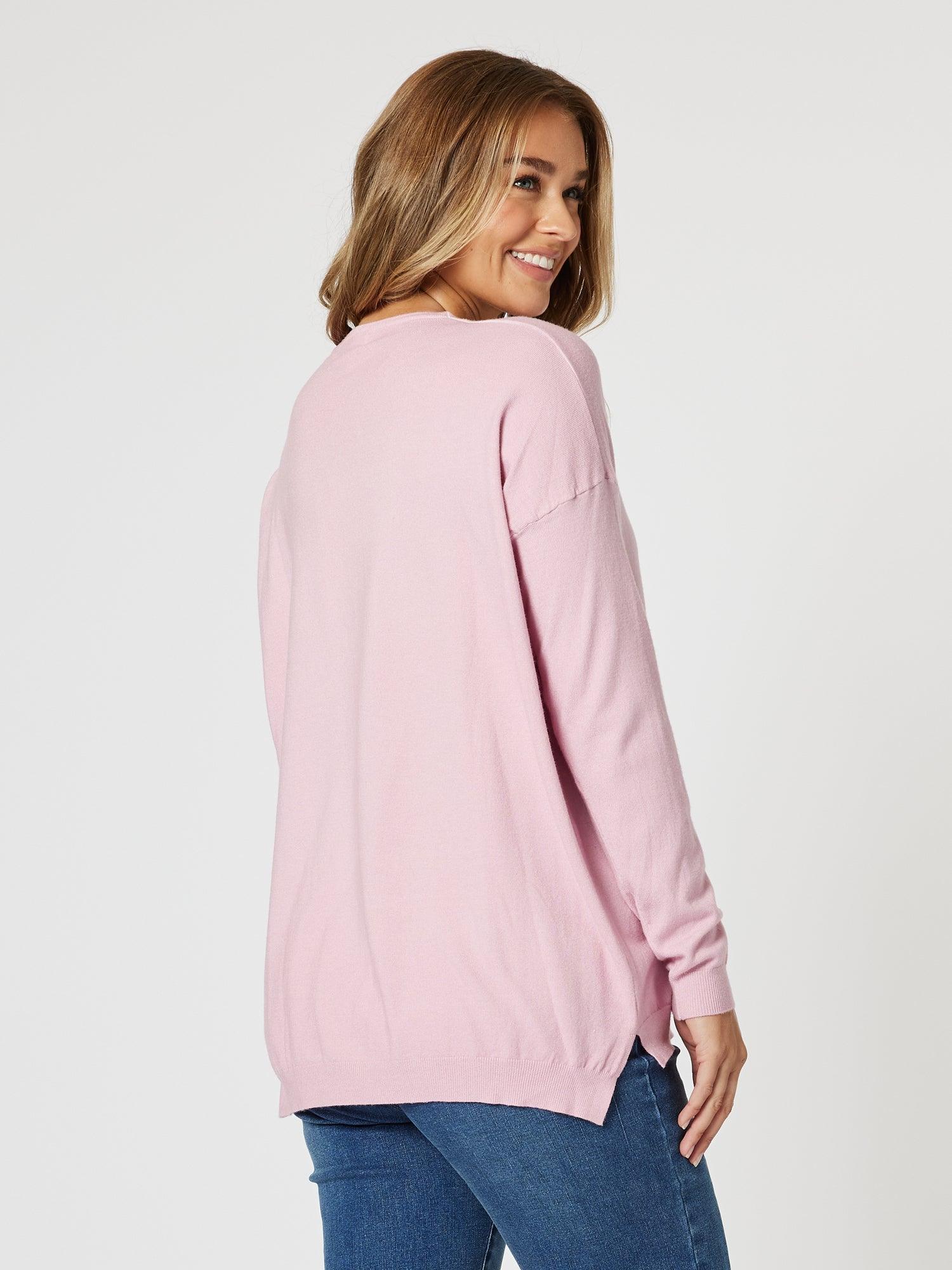 La Paris Knit Top - Pink