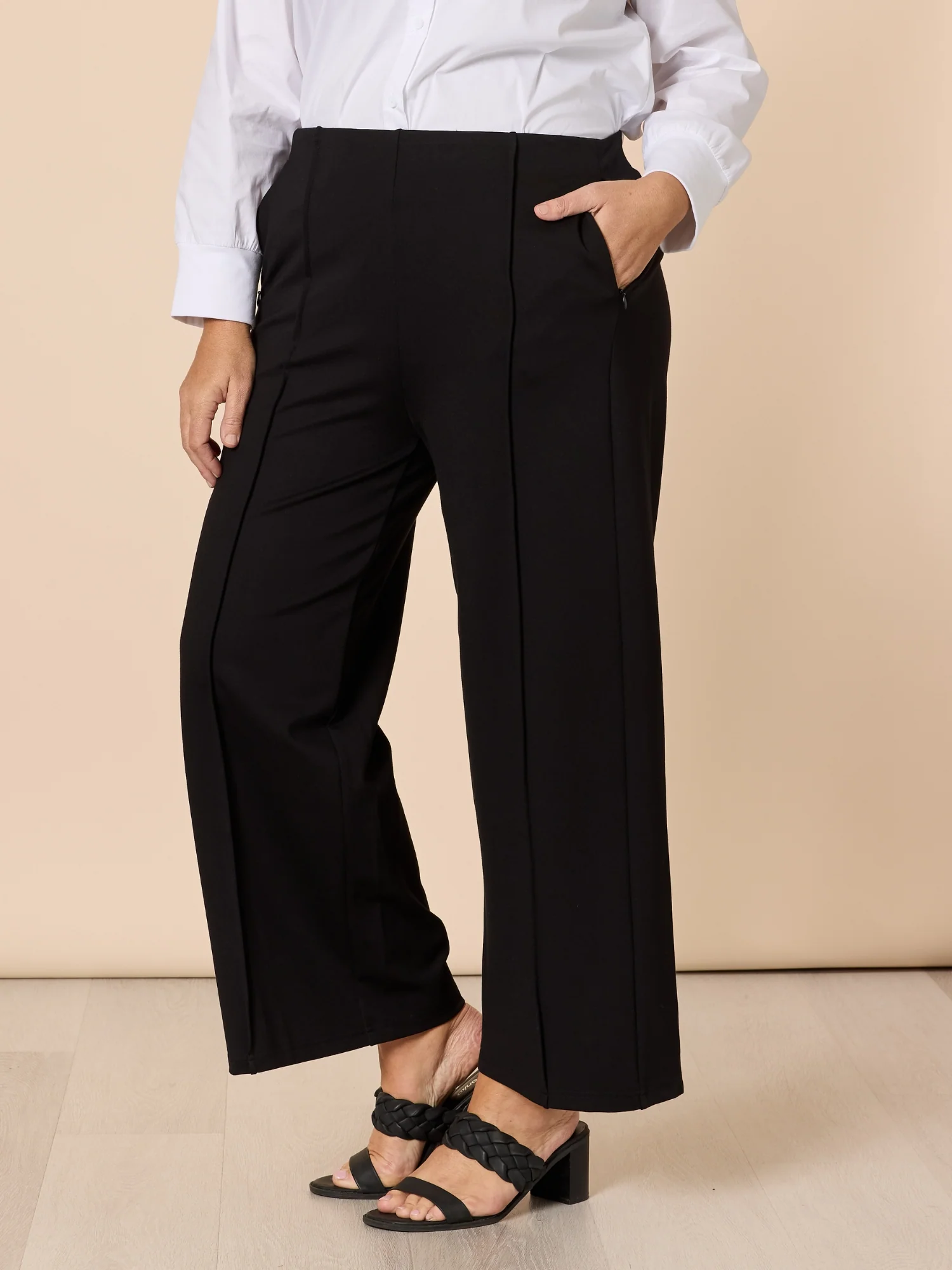 Miranda Wide Leg Pant - Black