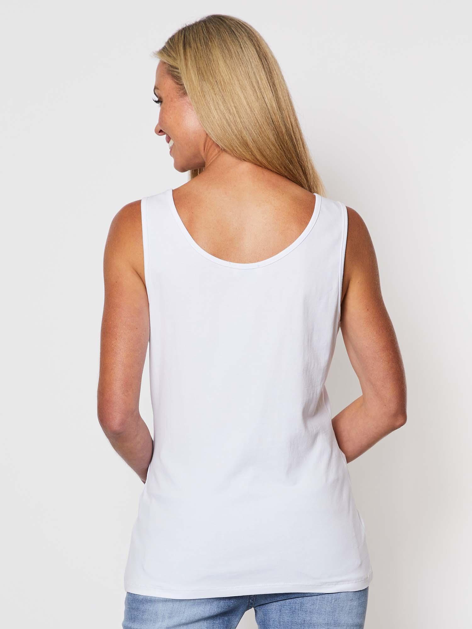 Basic Cotton Camisole - White