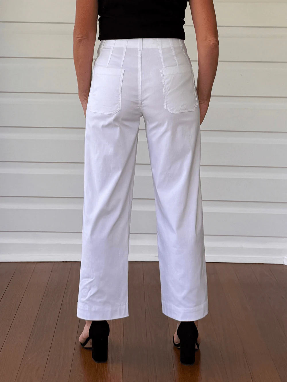 Marine Wide Leg Pant - White