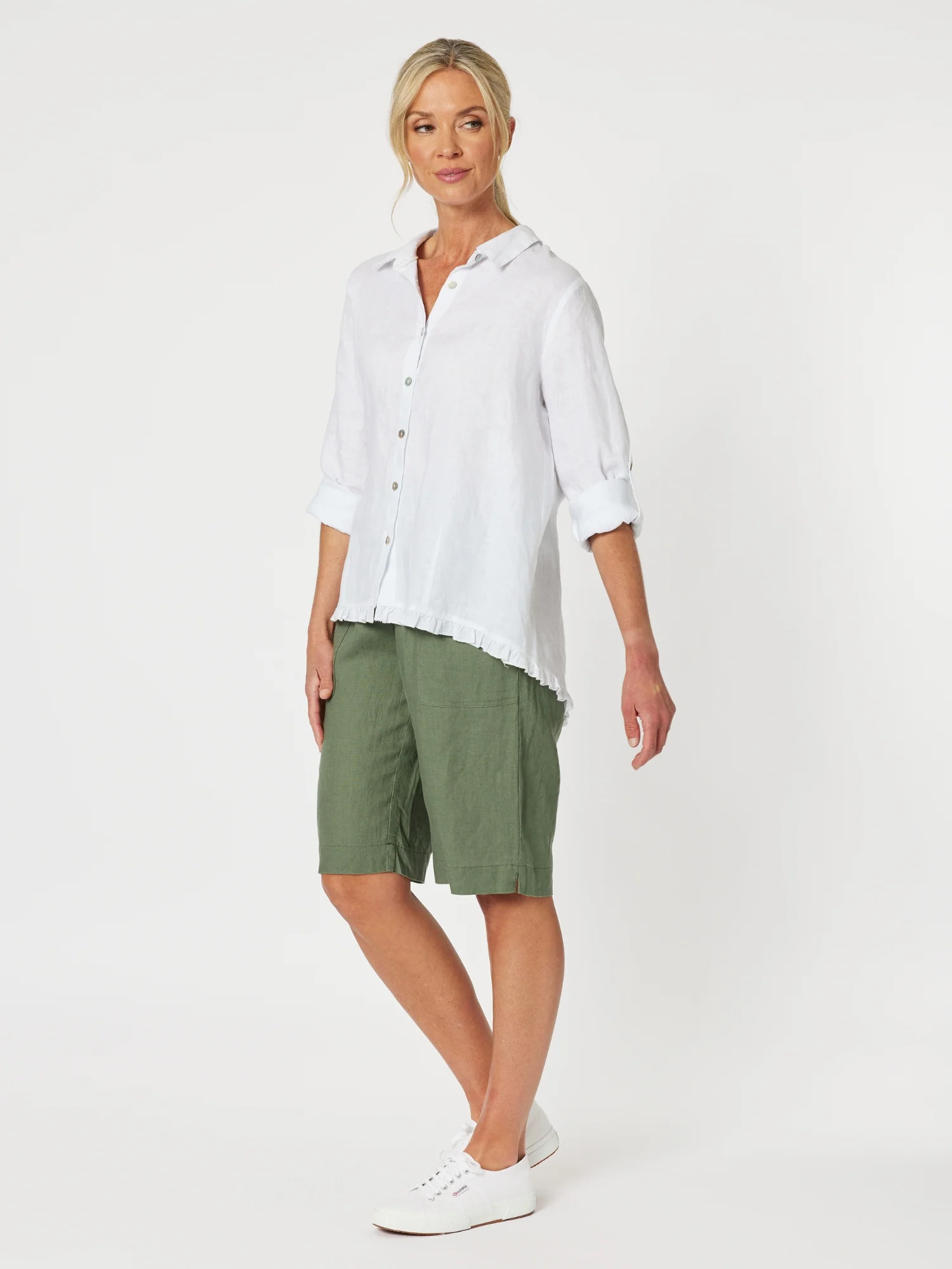 Jordan Linen Short - Khaki