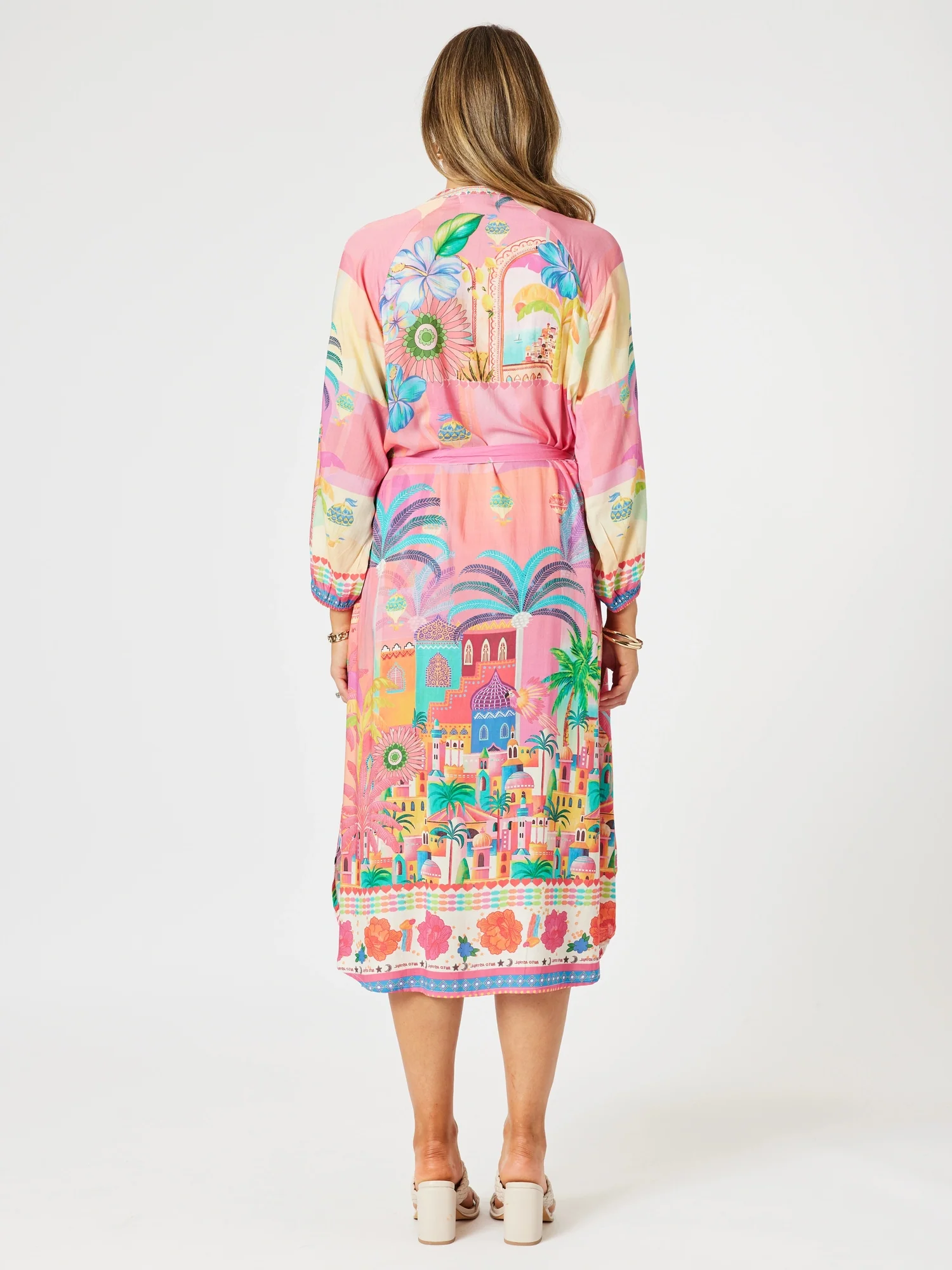 Mandalay Bay Print Dress - Pink/Multi