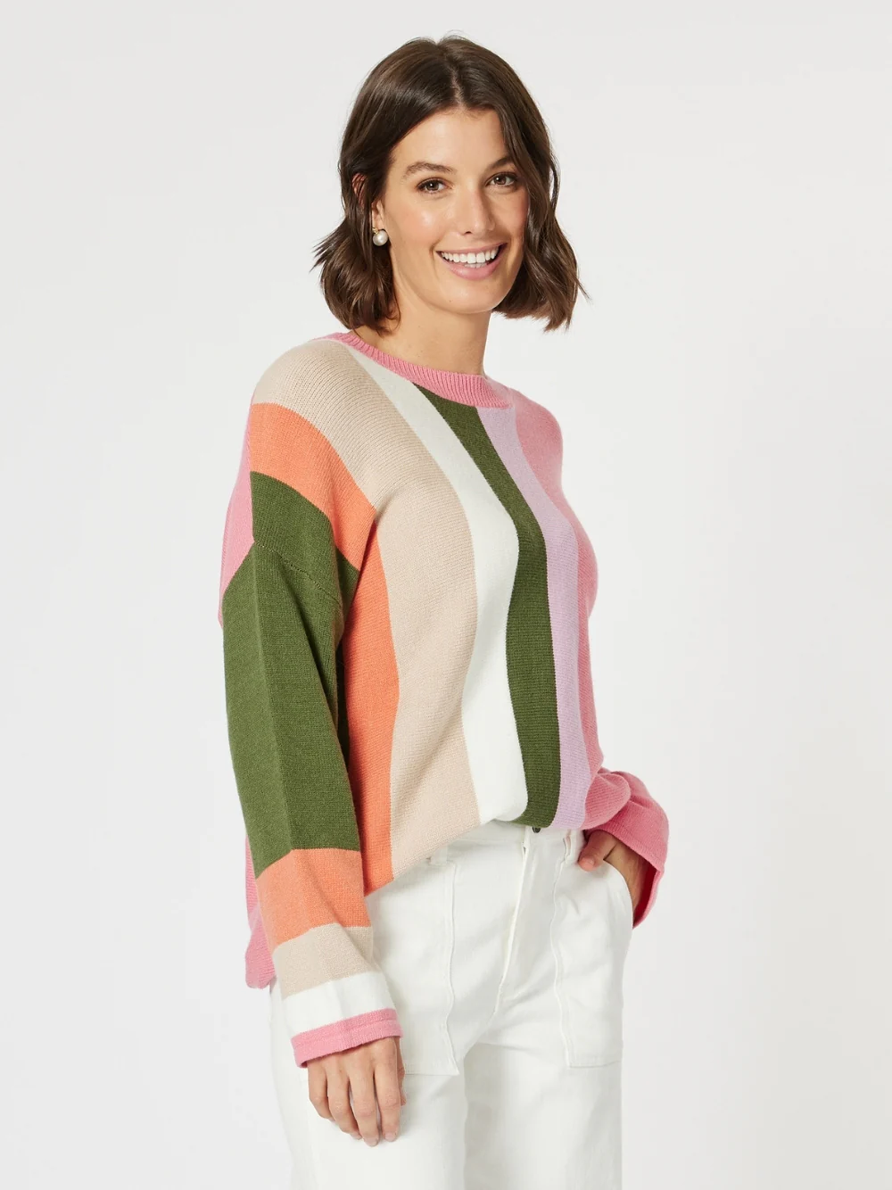 Indie Stripe Print Knit - Multi