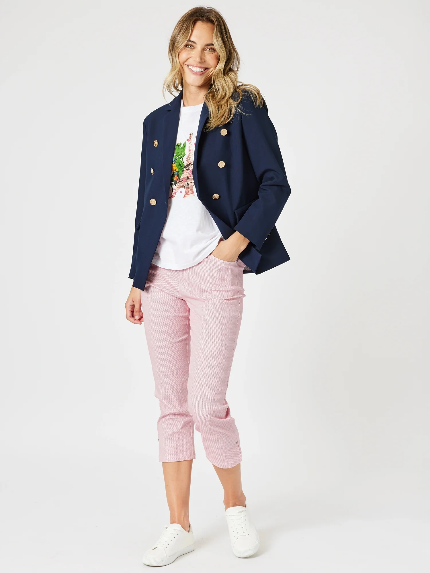 Lauren Double Breasted Blazer - Navy