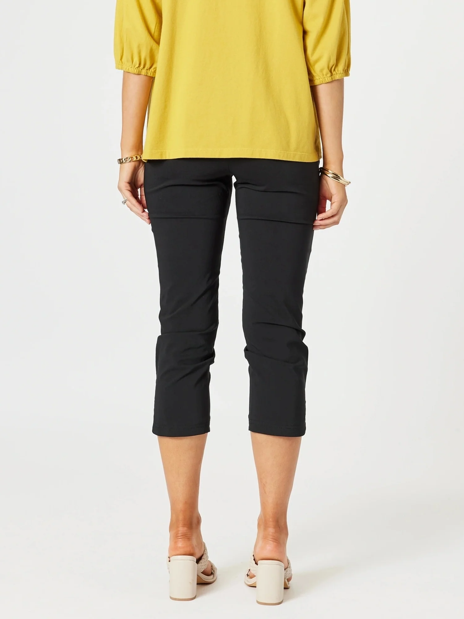 Petal Parachute Stud Detail Pant - Black