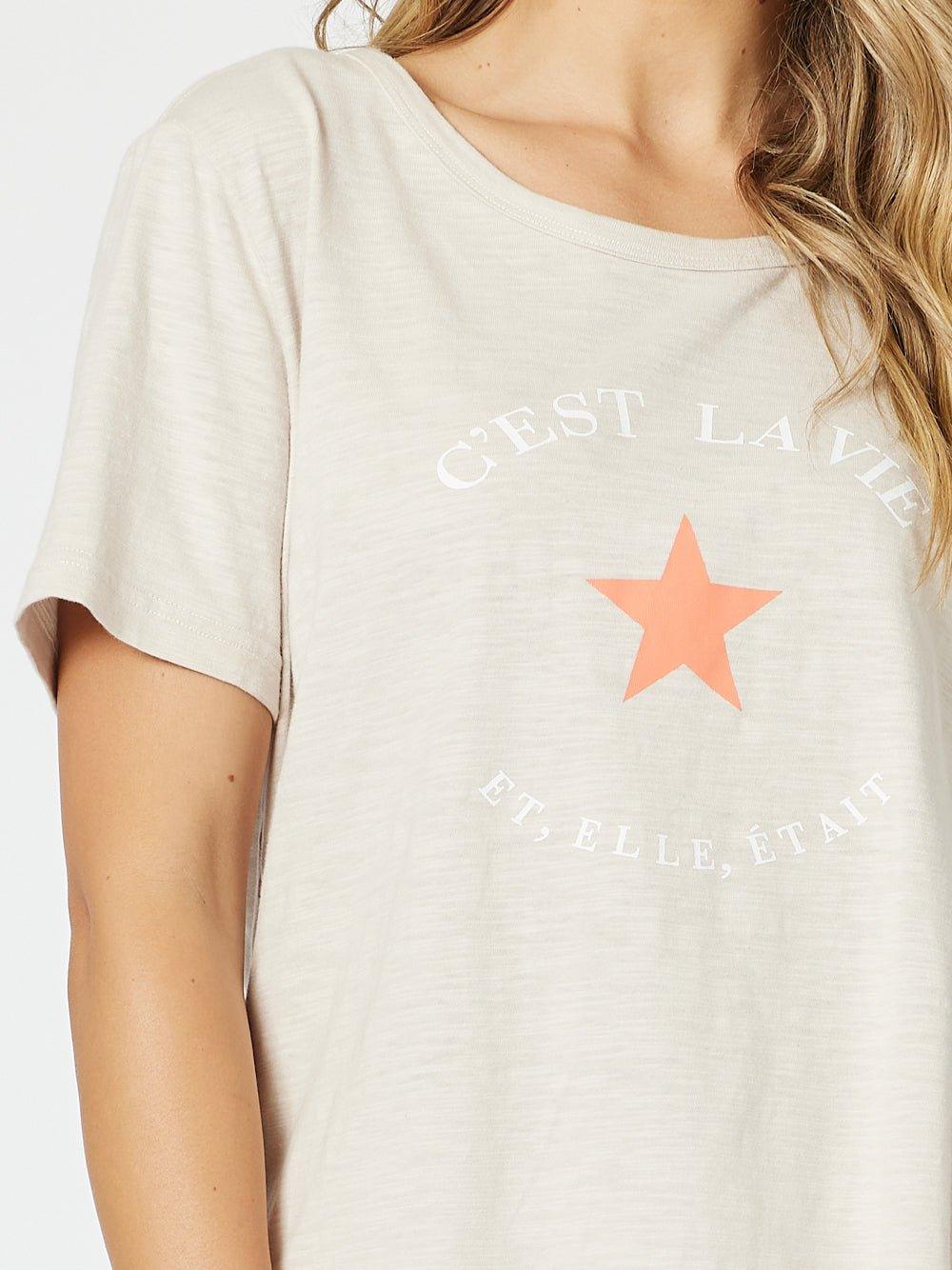 C'est La Vie Tee - Natural