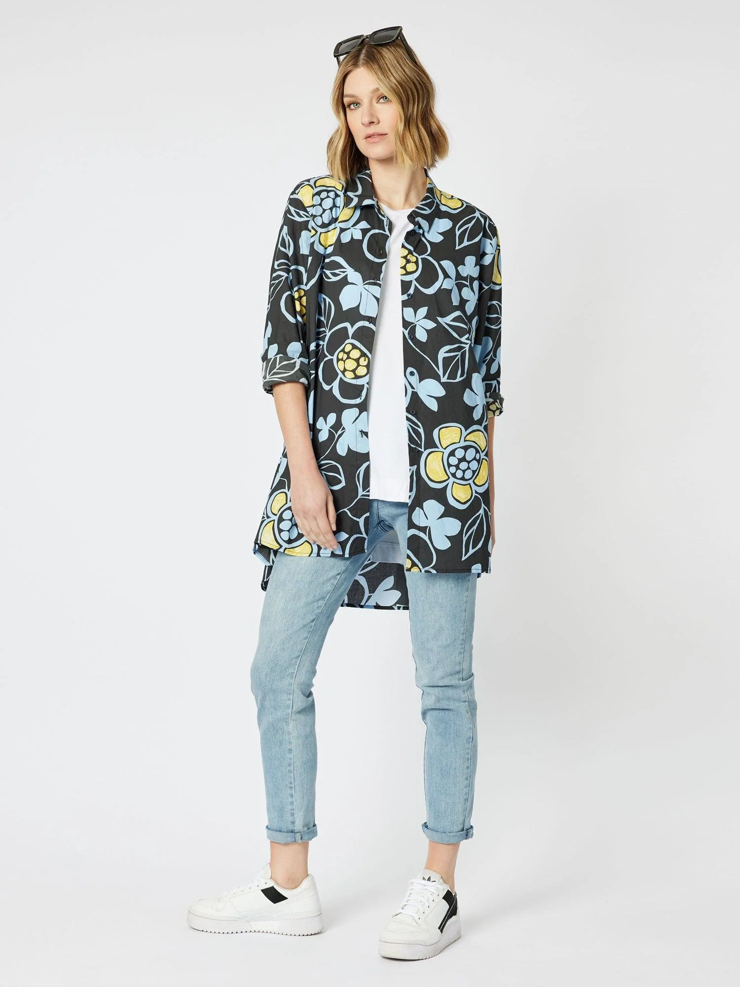 Millie Tummy Control Pull On Jean - Bleached