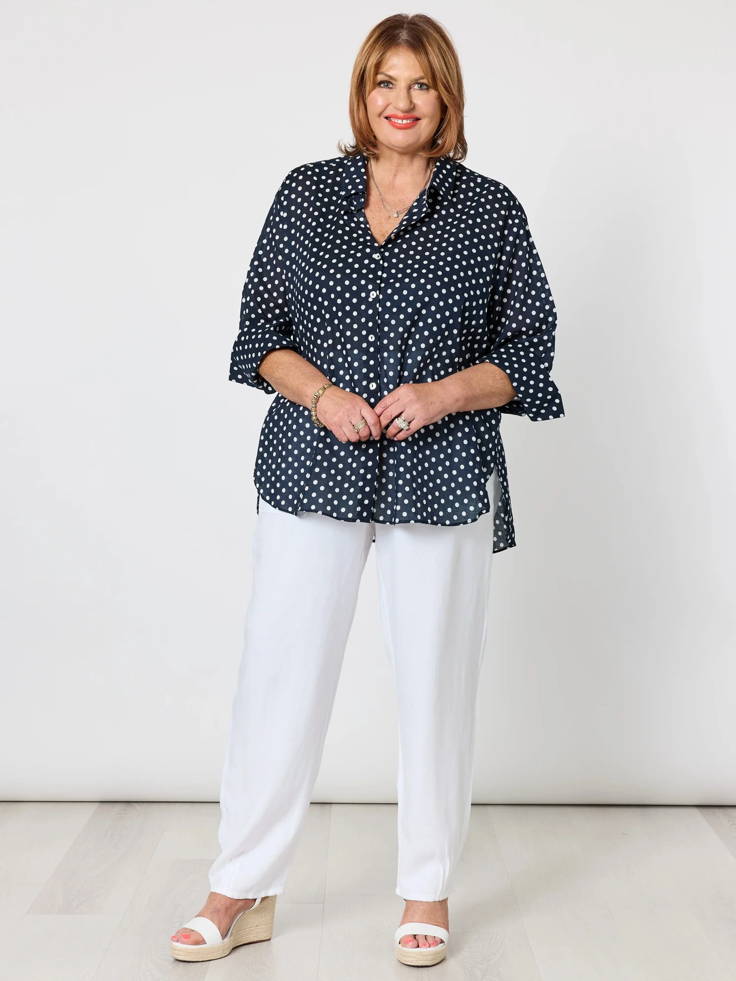 Lino Tapered Pant - White