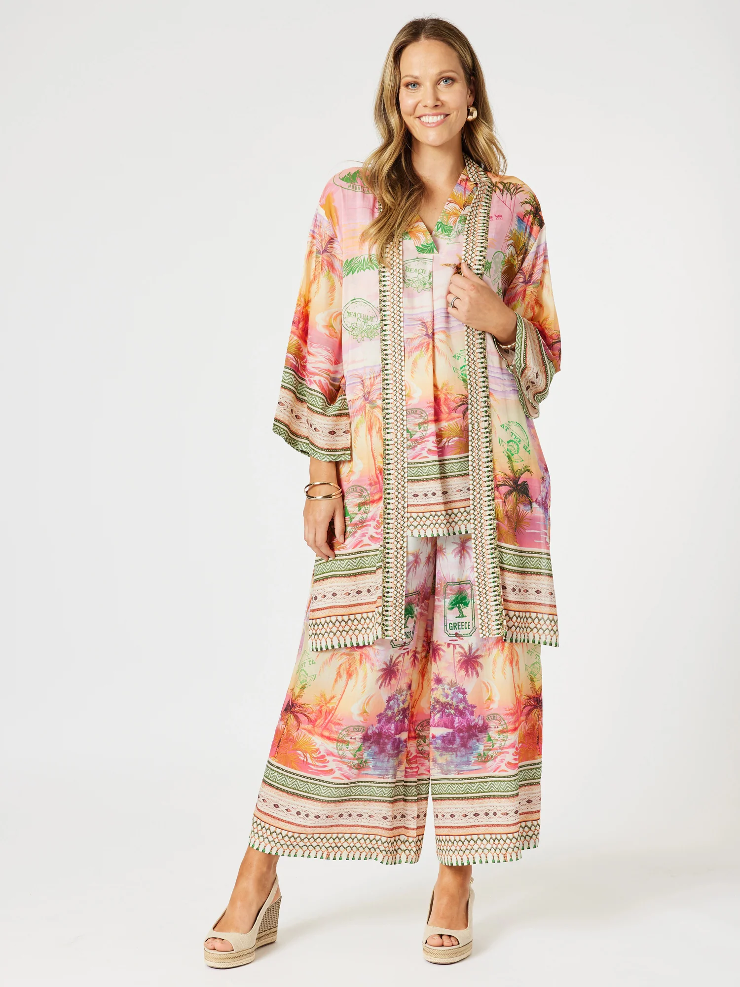 Passport Print Cami - Sunset Multi