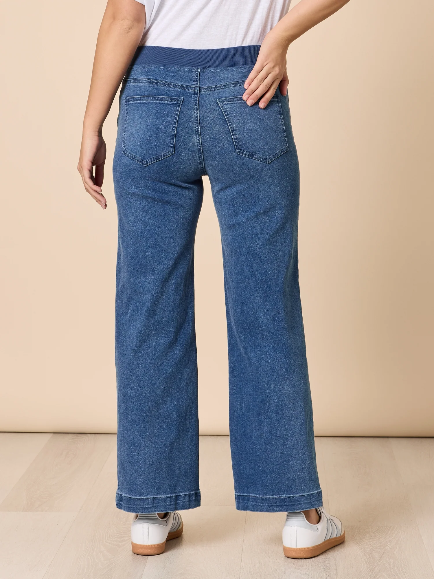 Maddy High Rise Wide Leg Jean - Denim