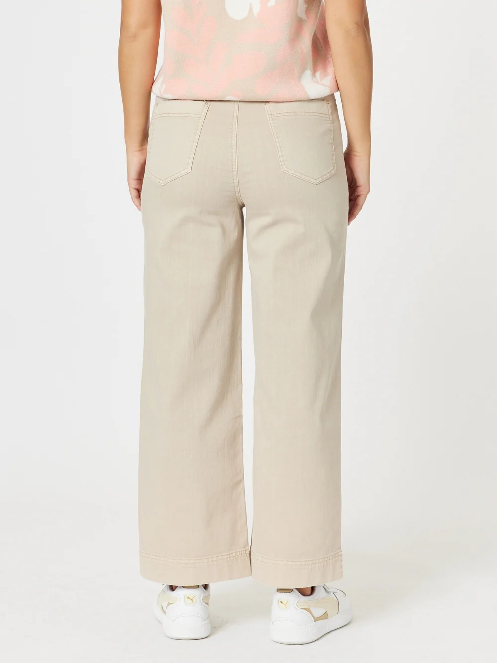 Sabrina Wide Leg Jean - Natural