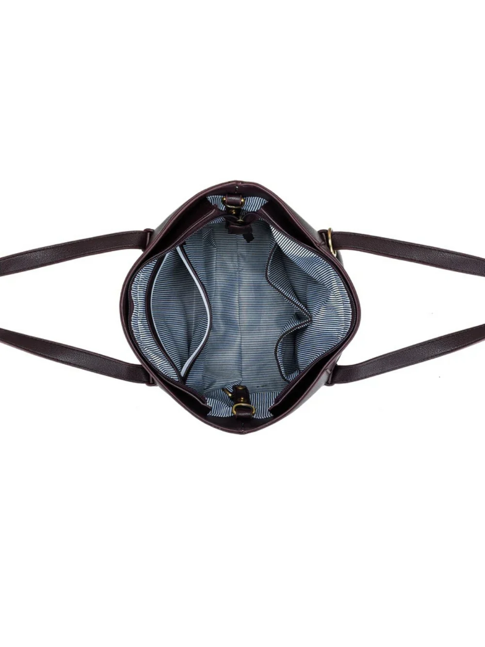 Antoinette Aubergine 3 Piece Handbag Set - Aubergine