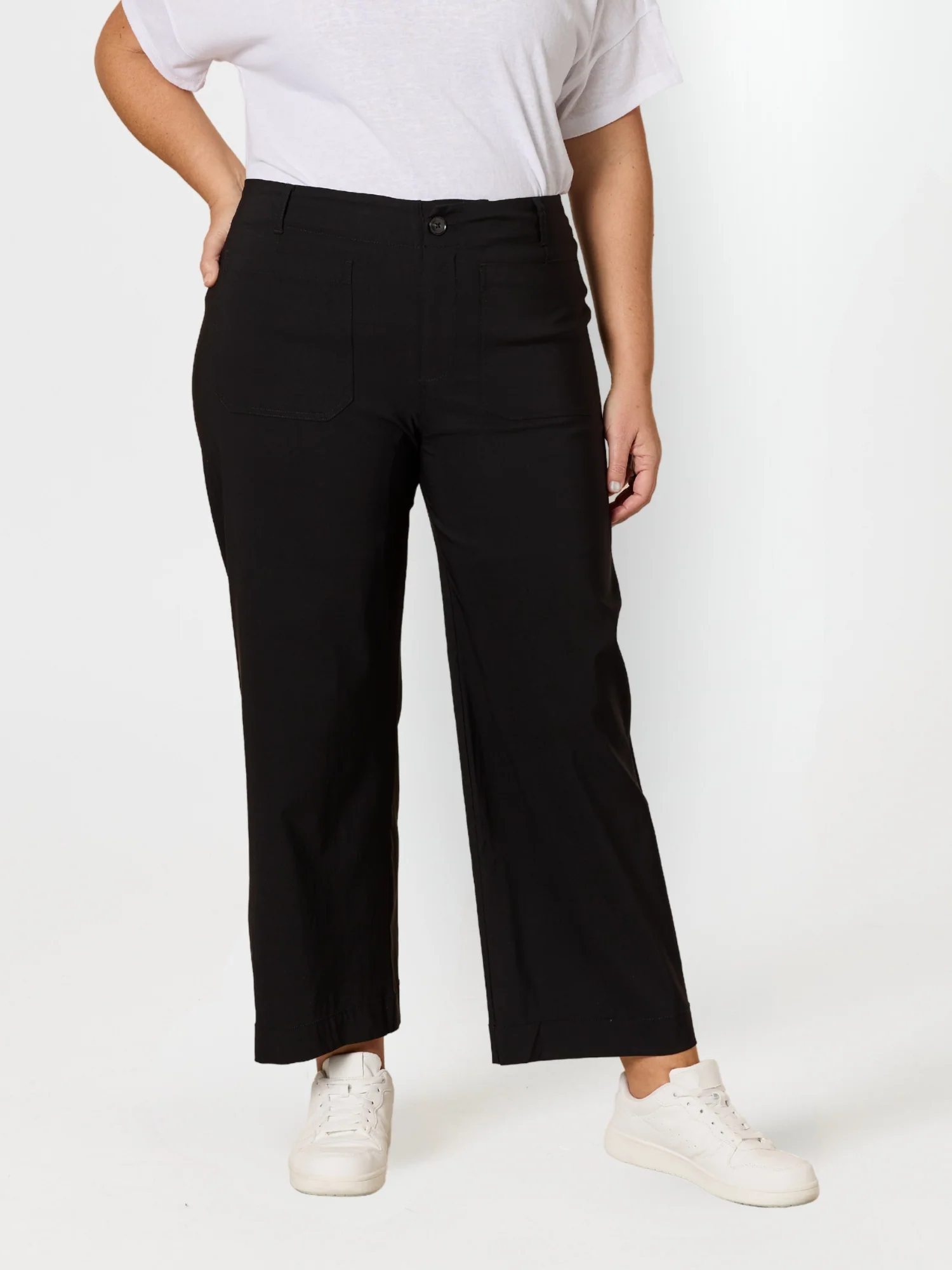 Marine Wide Leg Pant - Black