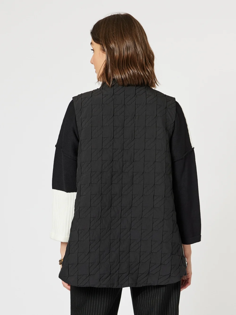 Monet Quilted Vest - Black