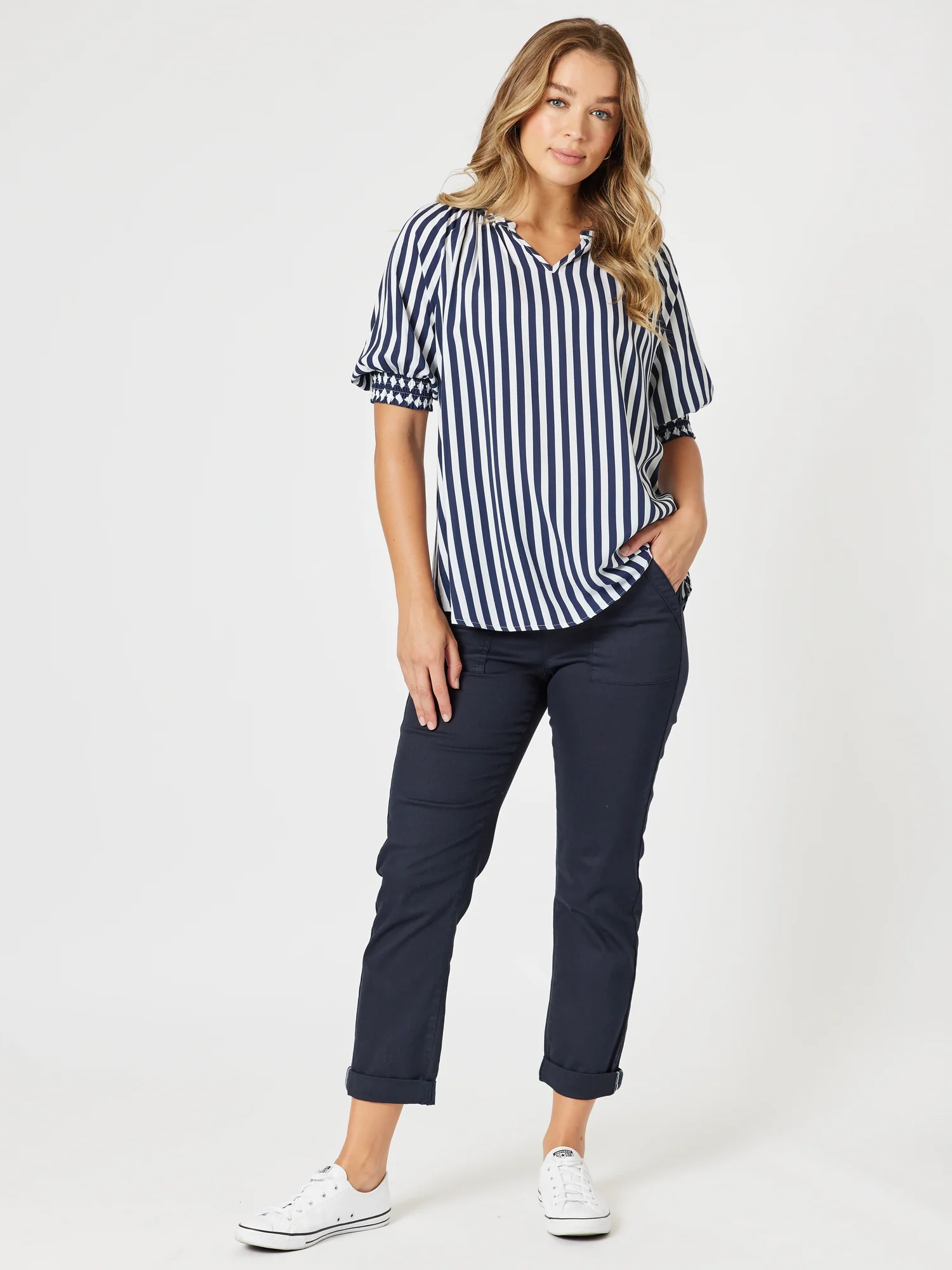 New Isabella Pant - Navy
