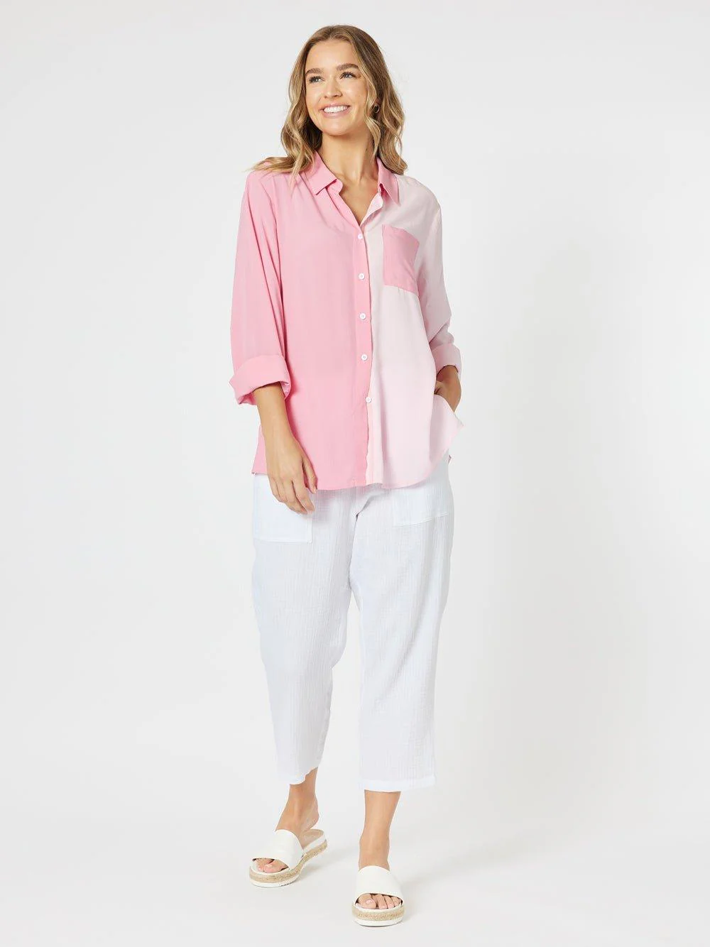 Byron Cotton 7/8 Pant - White