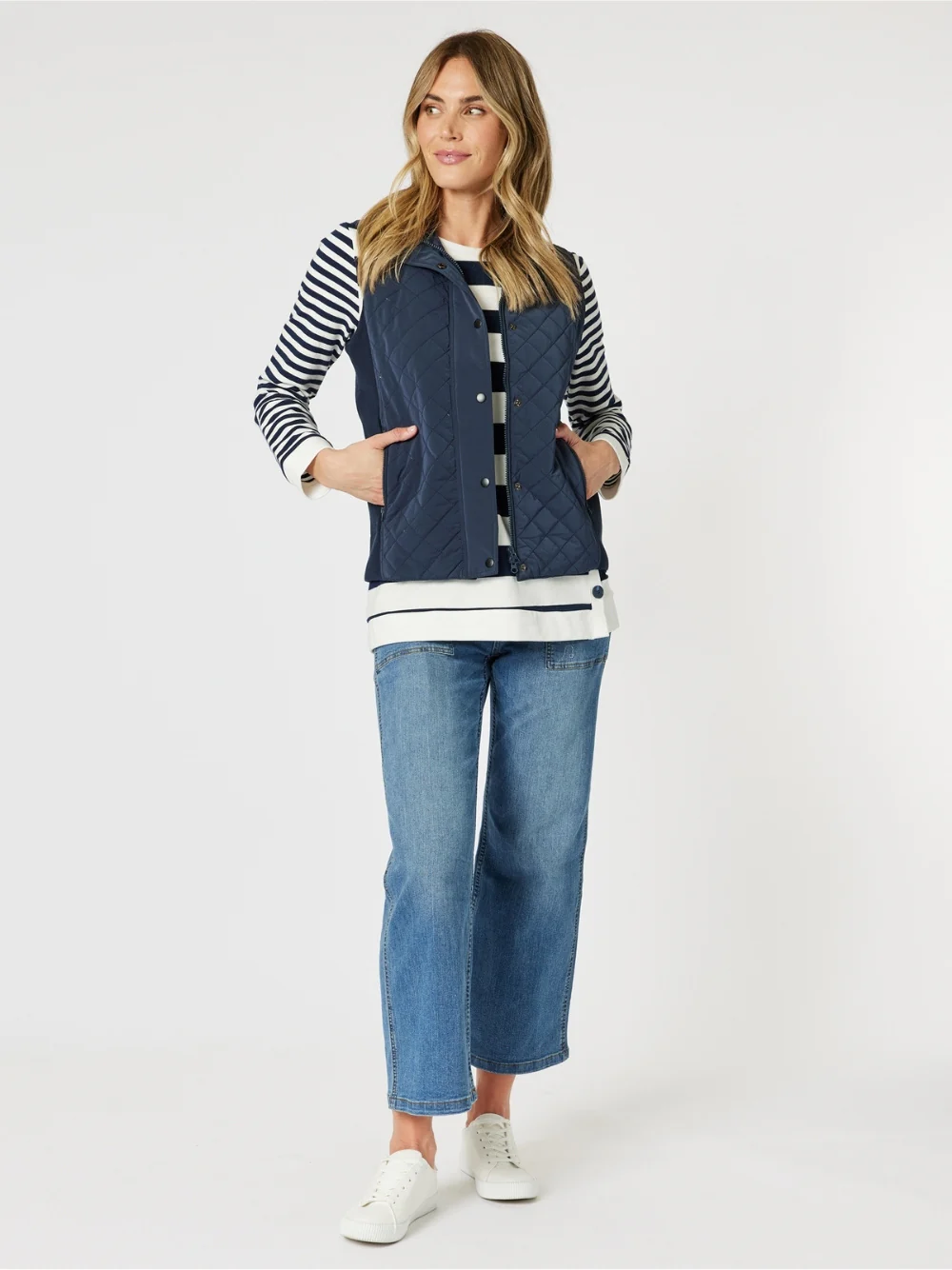 Brighton Puffer Vest - Navy