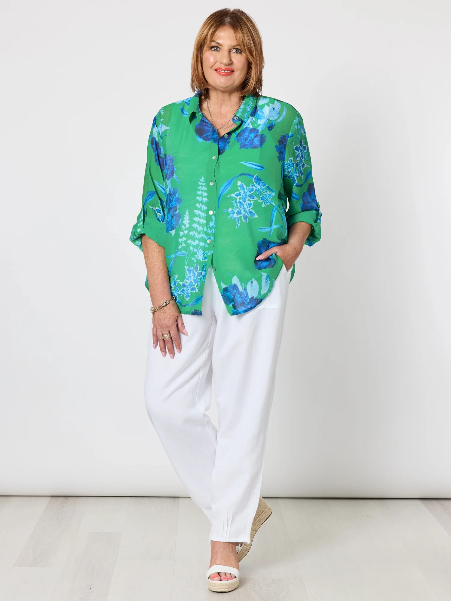 Lino Tapered Pant - White