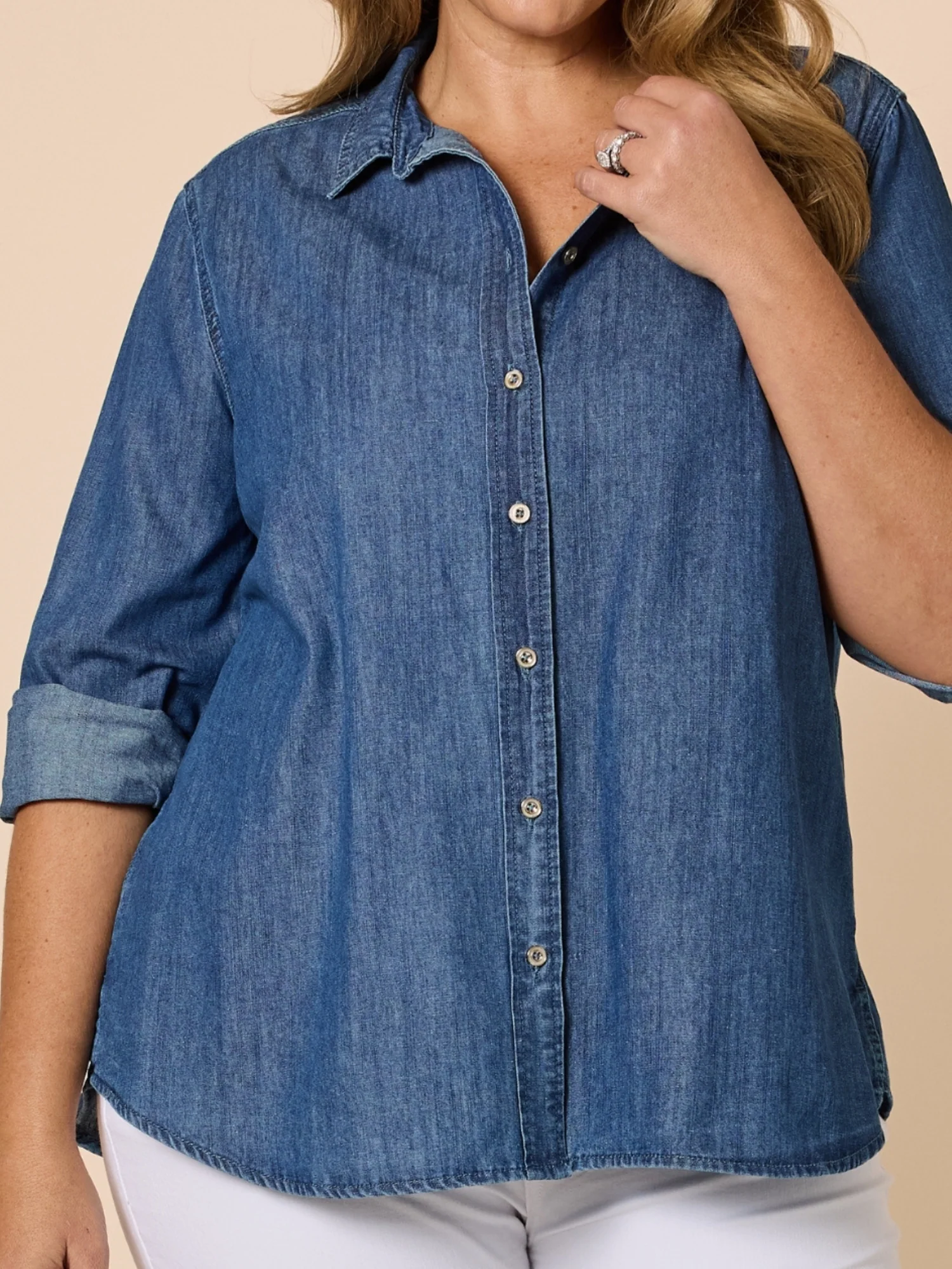 Sophie Soft Denim Shirt - Denim