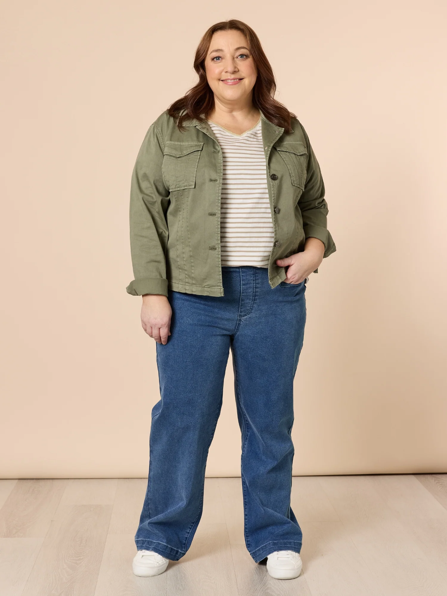 Maddy High Rise Wide Leg Jean - Denim