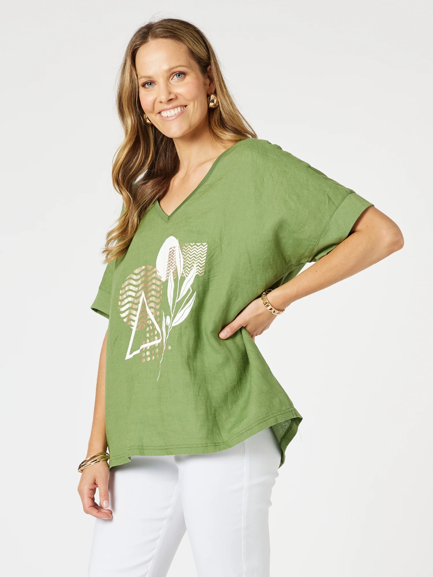 Amazon Forest Print Top - Green