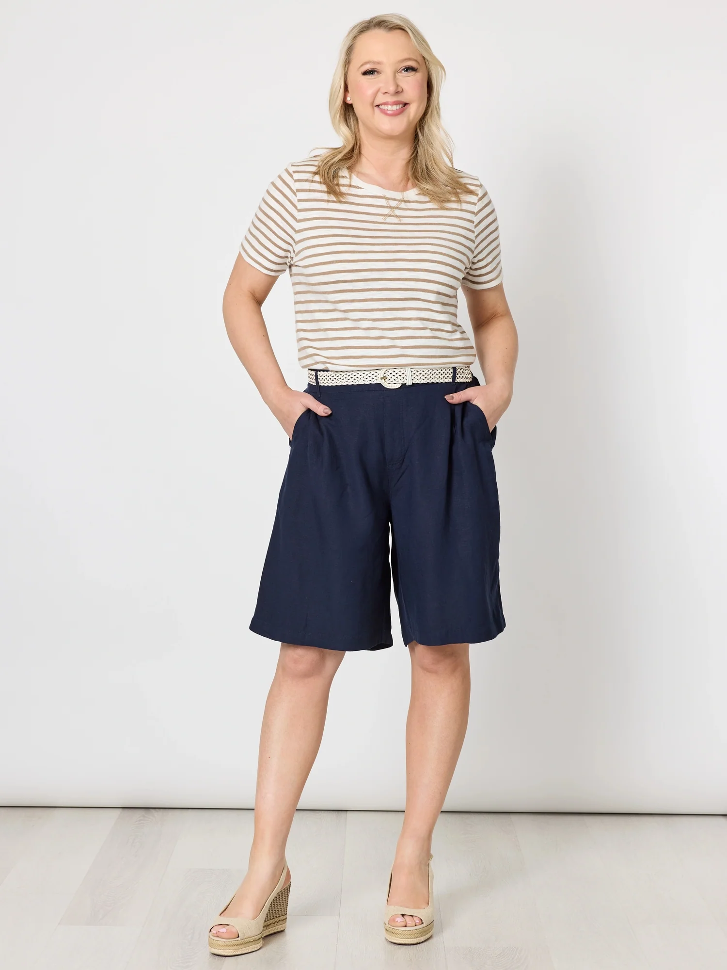 Classic Stripe Tee - Natural