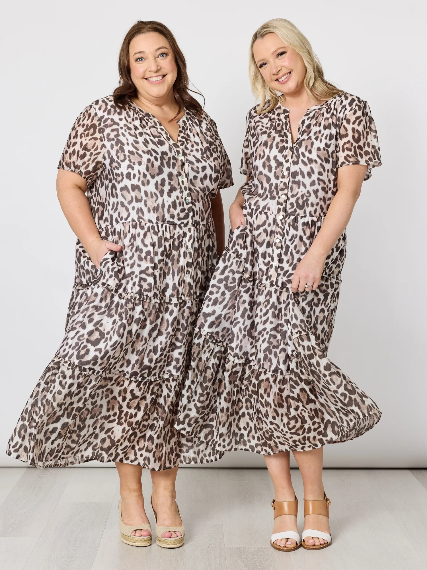 On Safari Printed Dress - Natural Multi