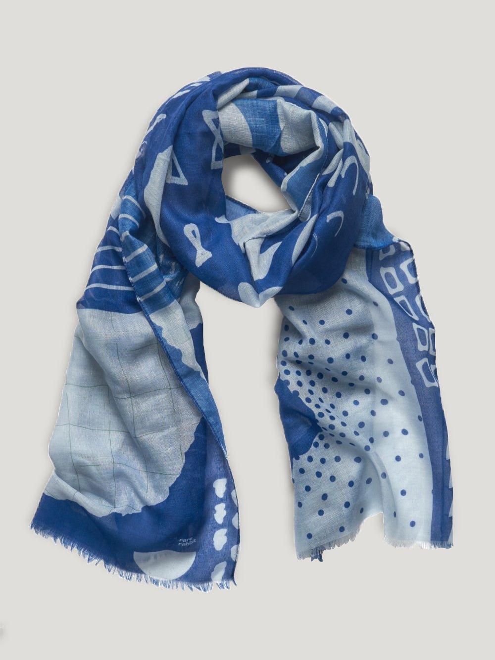 Tribal Scarf - Blue